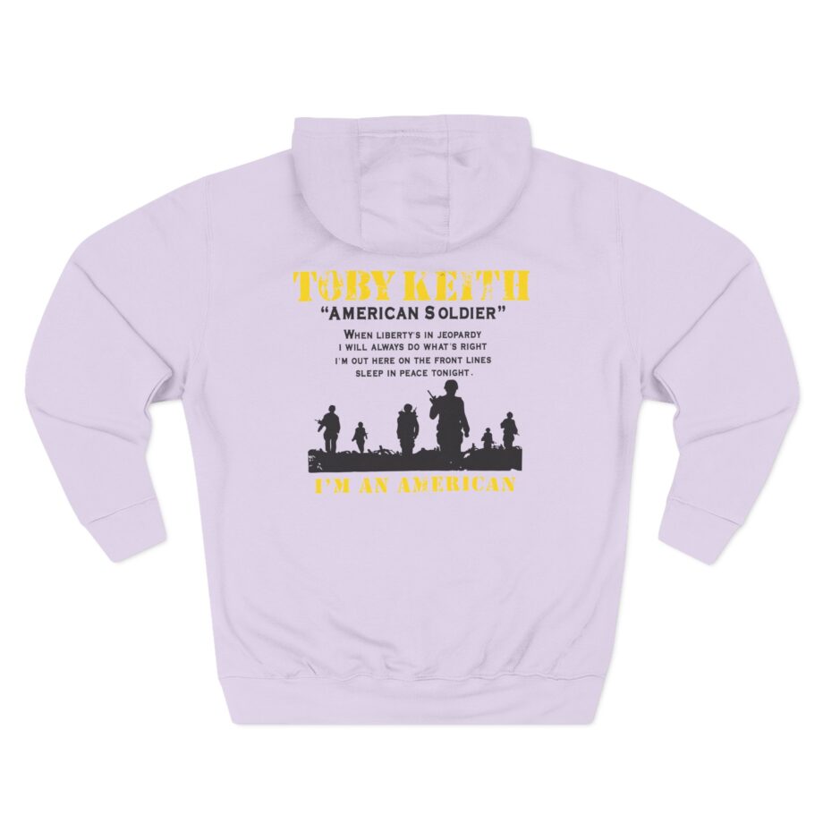 Toby Keith American Soldier Helicopter Three-Panel Fleece Hoodie