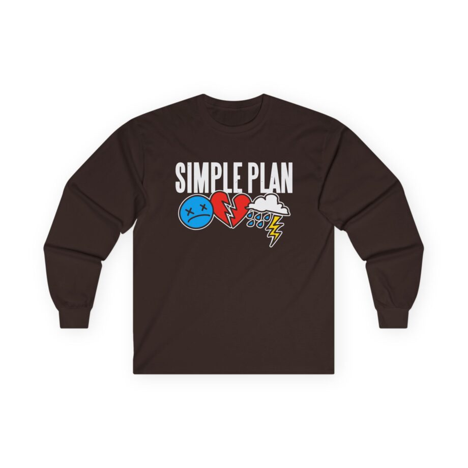 Simple Plan 3 Icons Logo Unisex Ultra Cotton Long Sleeve Tee