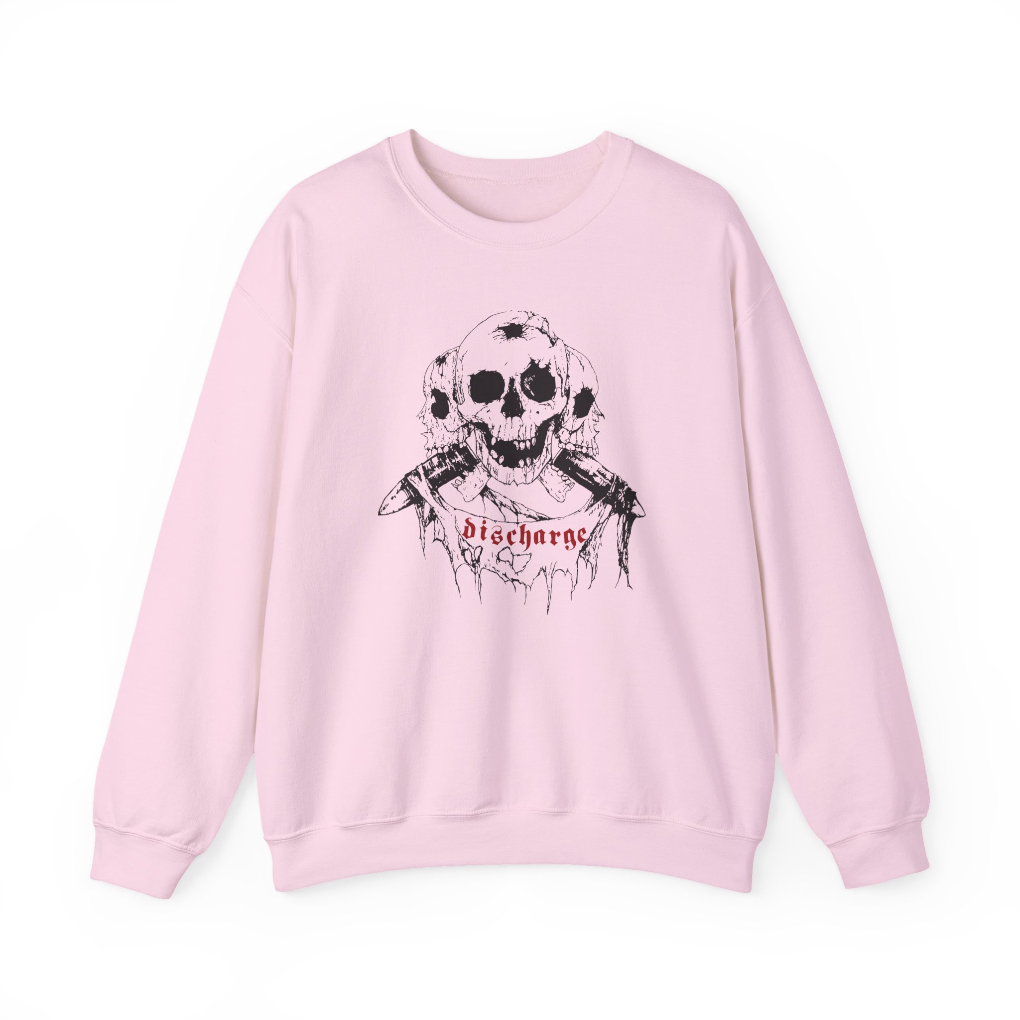 Discharge Three Skulls Unisex Heavy Blendâ„¢ Crewneck Sweatshirt