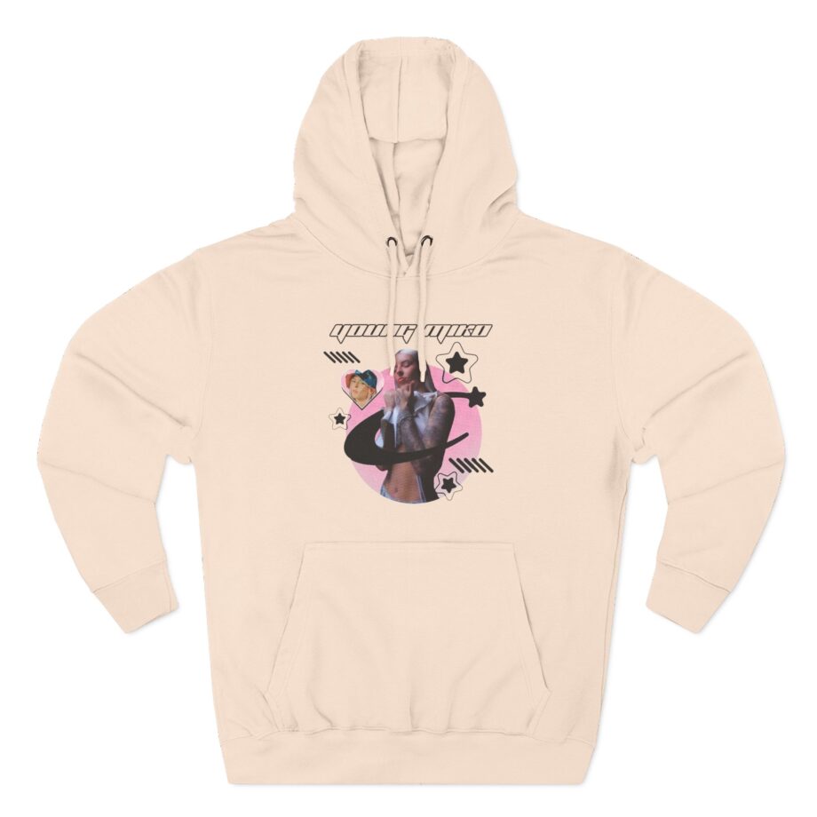 Young Miko Three-Panel Fleece Hoodie