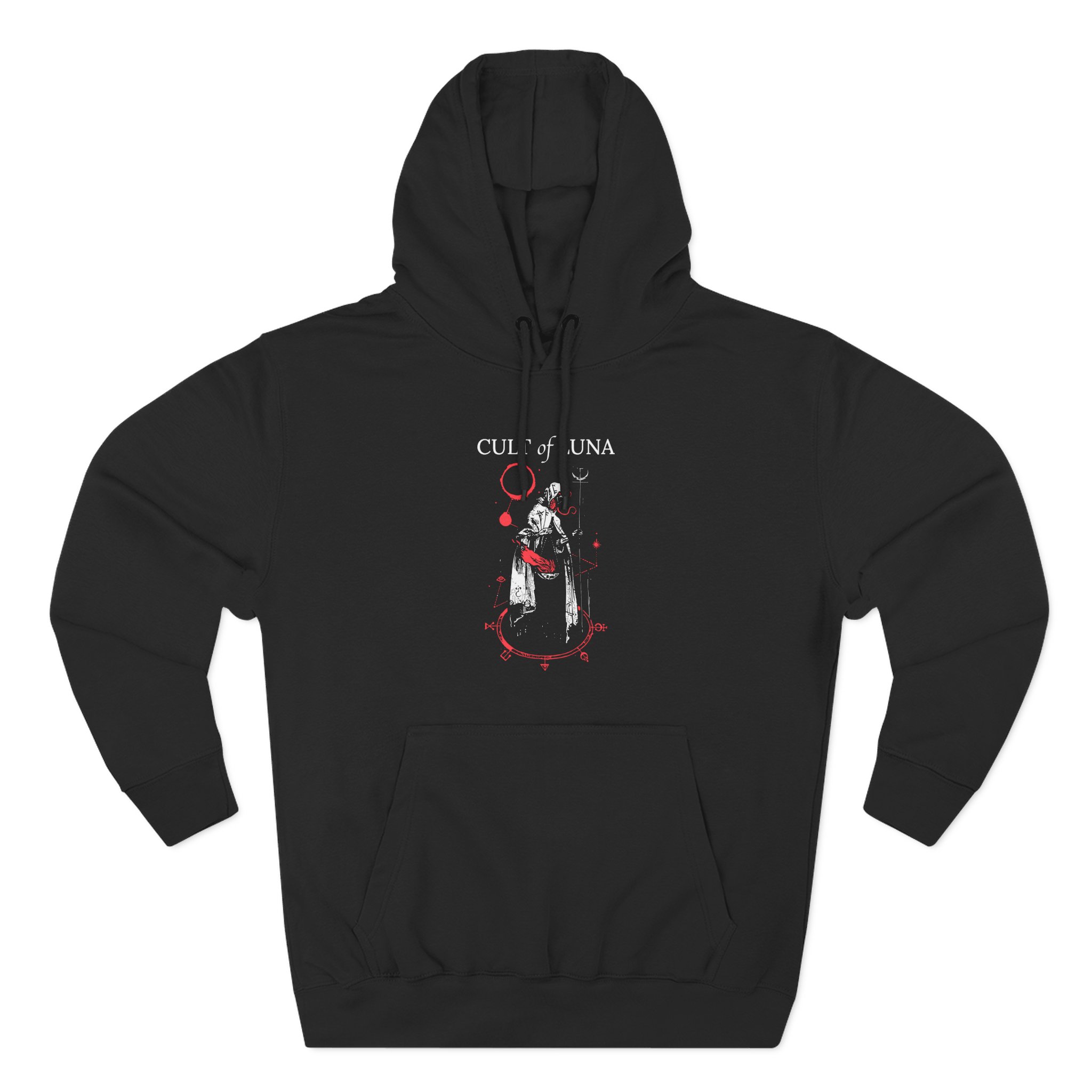 Cult of Luna Skull Three-Panel Fleece Hoodie