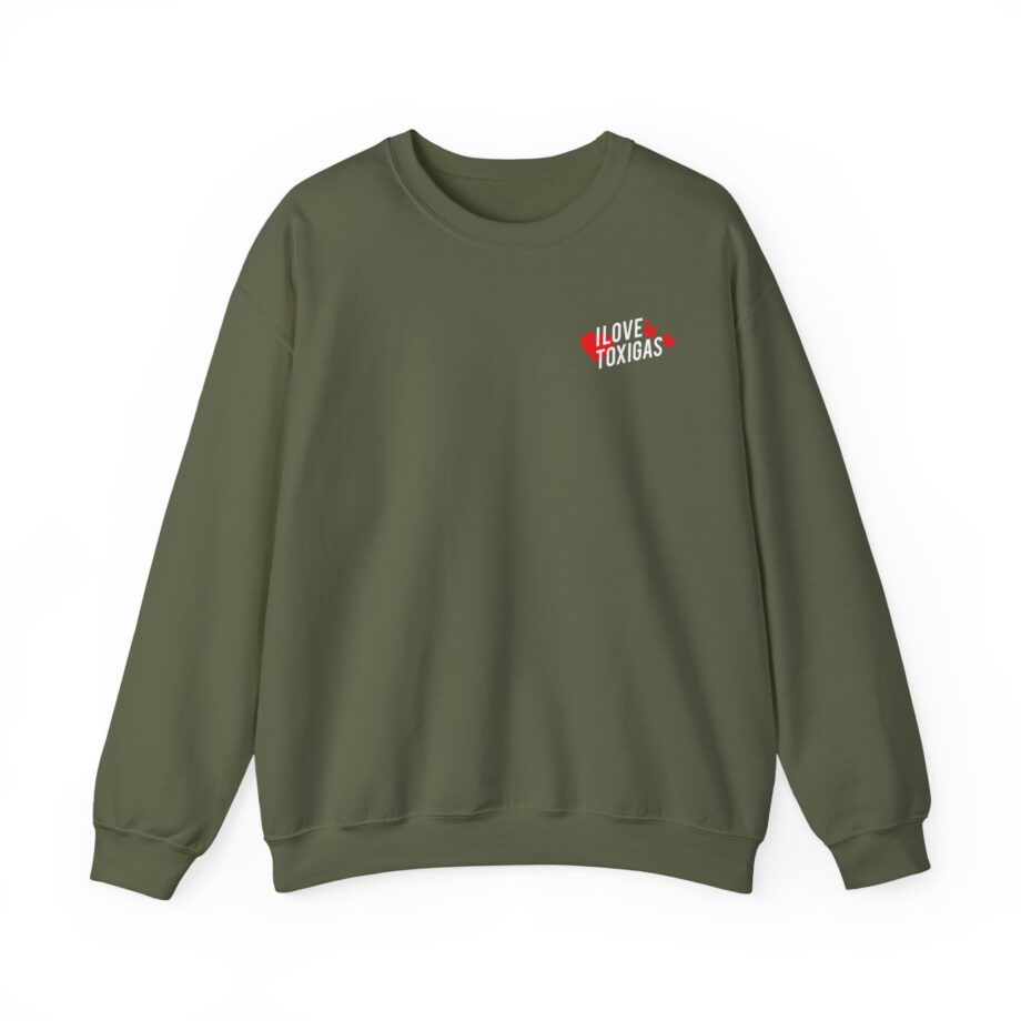 Chicos Toxicos I Love Toxigas Unisex Heavy Blend™ Crewneck Sweatshirt