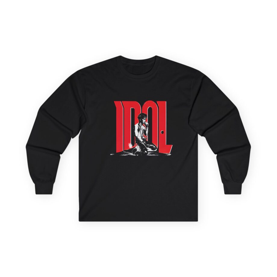 Billy Idol Rebel Yell Kneeling Photo Unisex Ultra Cotton Long Sleeve Tee