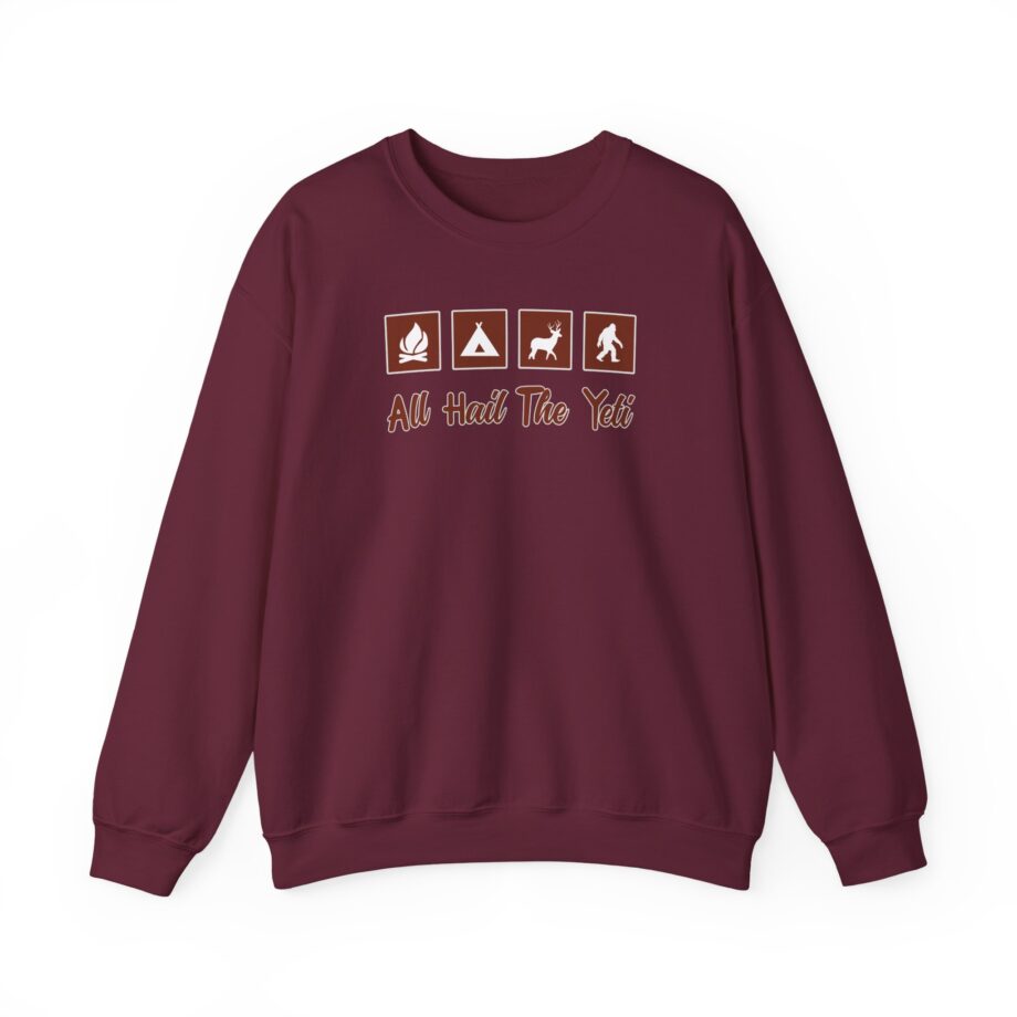 All Hail the Yeti Unisex Heavy Blend™ Crewneck Sweatshirt