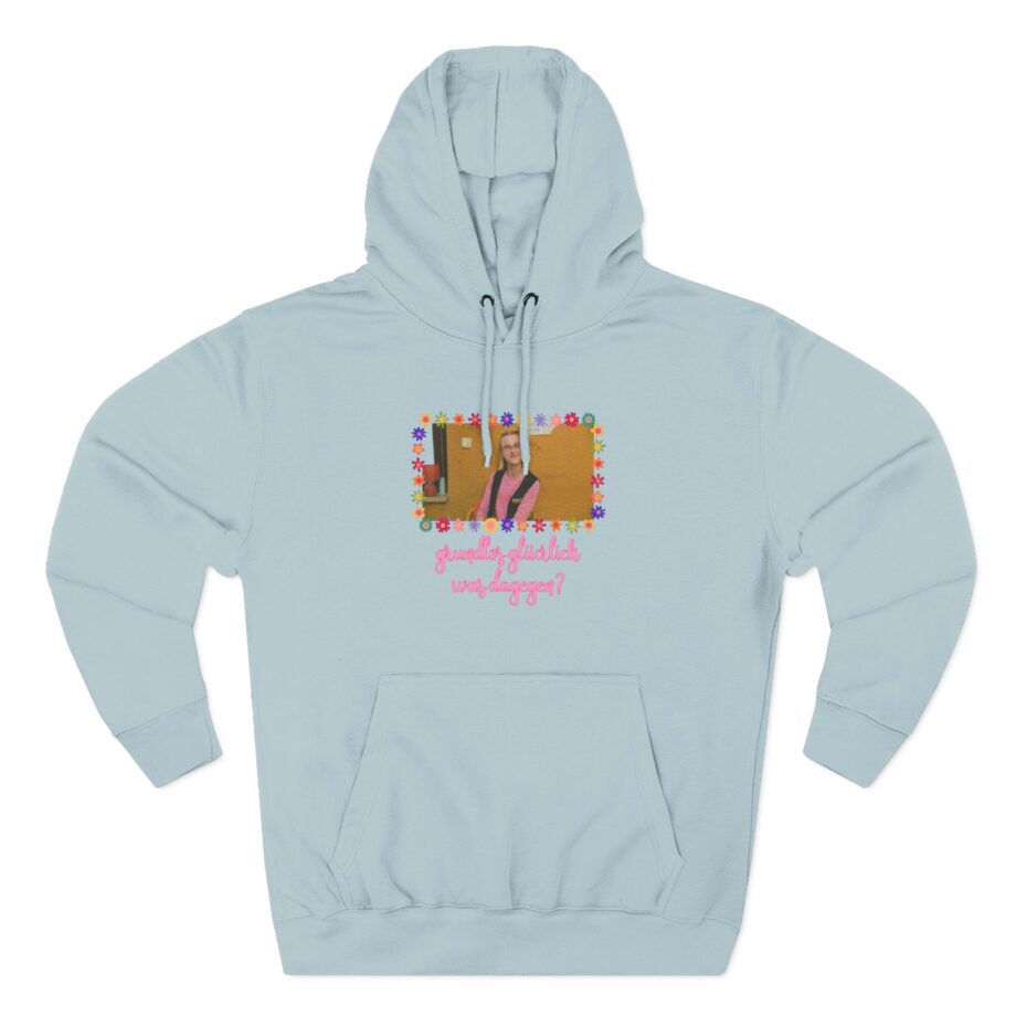 Feinkost Kolinski - Grundlos Glücklich Was Dagegen Three-Panel Fleece Hoodie