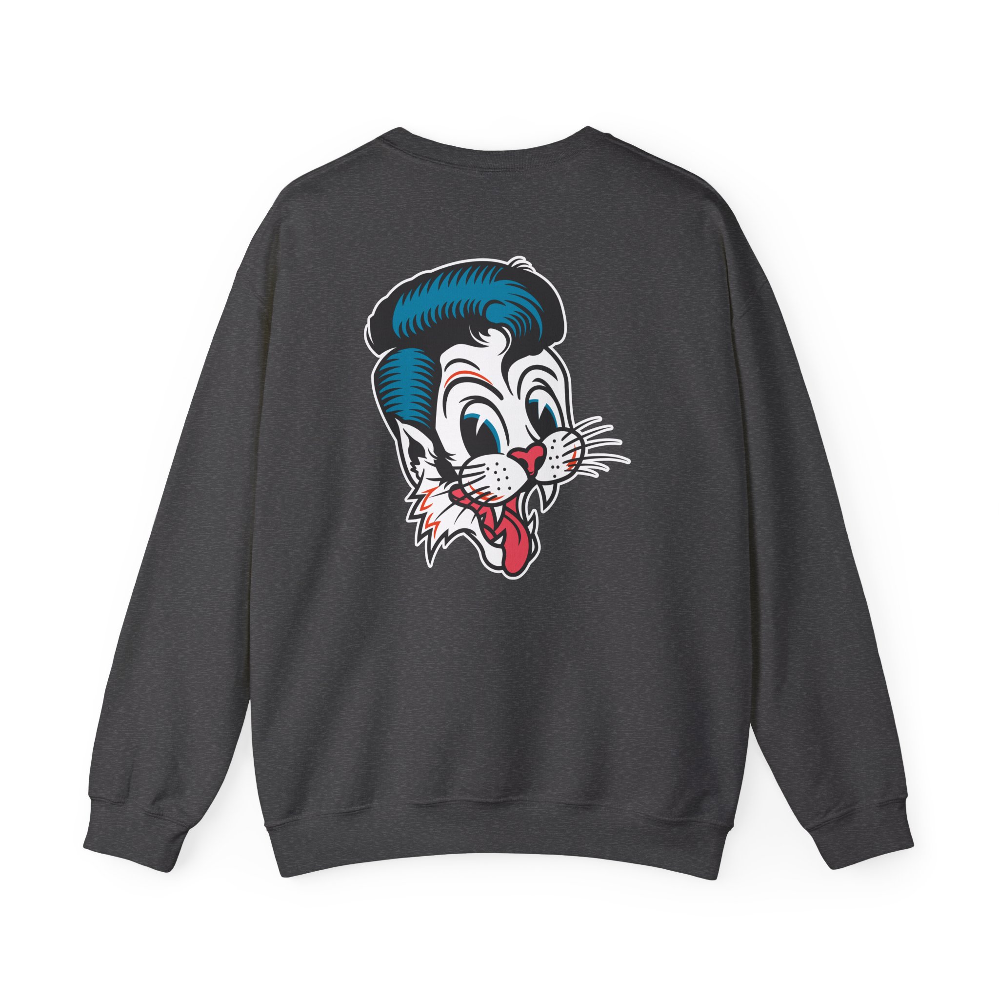 Stray Cats Cat Head Logo Unisex Heavy Blendâ„¢ Crewneck Sweatshirt