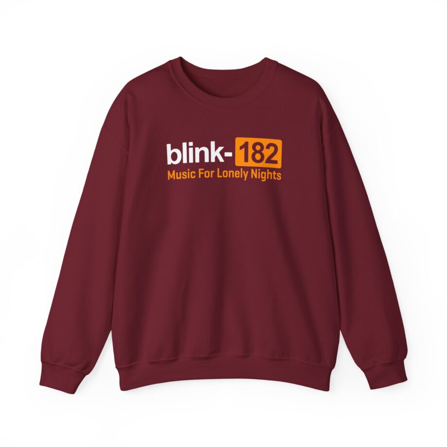 Blink 182 Music for Lonely Nights Unisex Heavy Blend™ Crewneck Sweatshirt