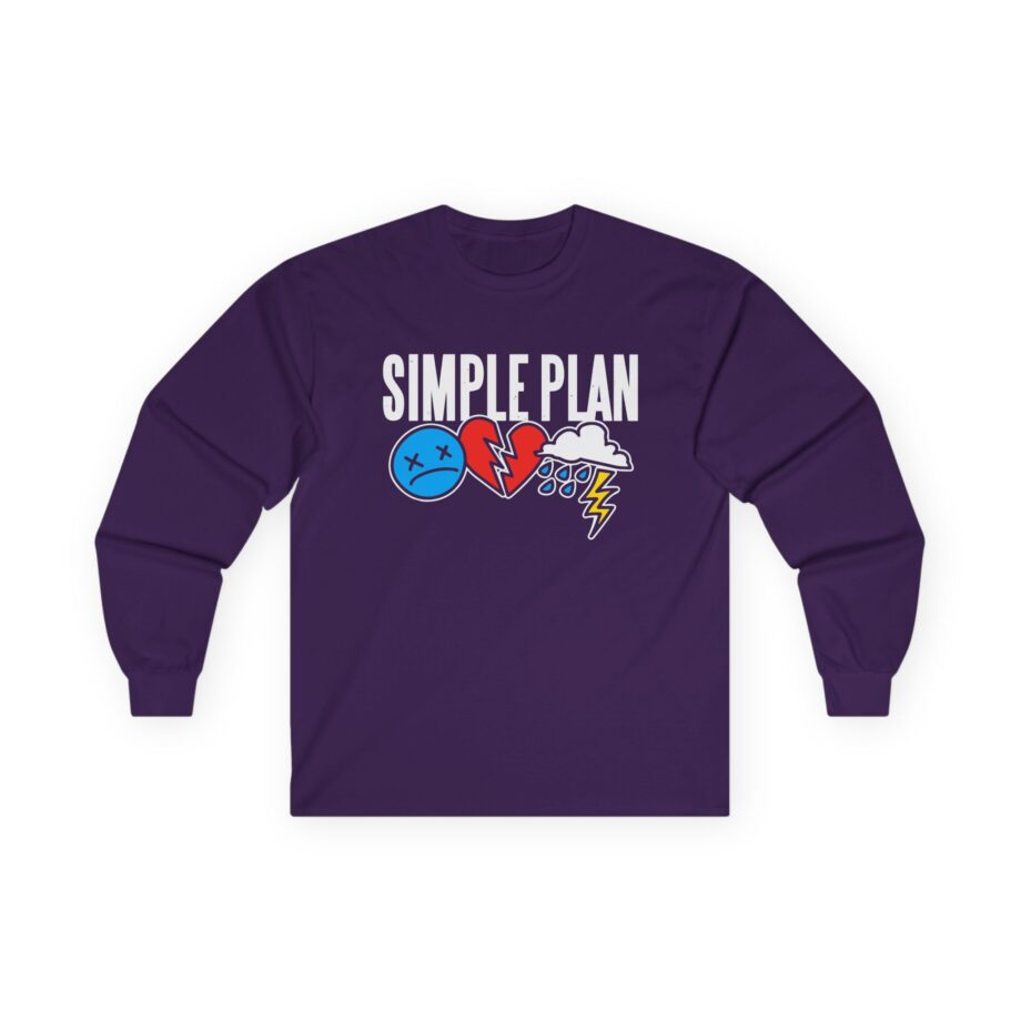 Simple Plan 3 Icons Logo Unisex Ultra Cotton Long Sleeve Tee