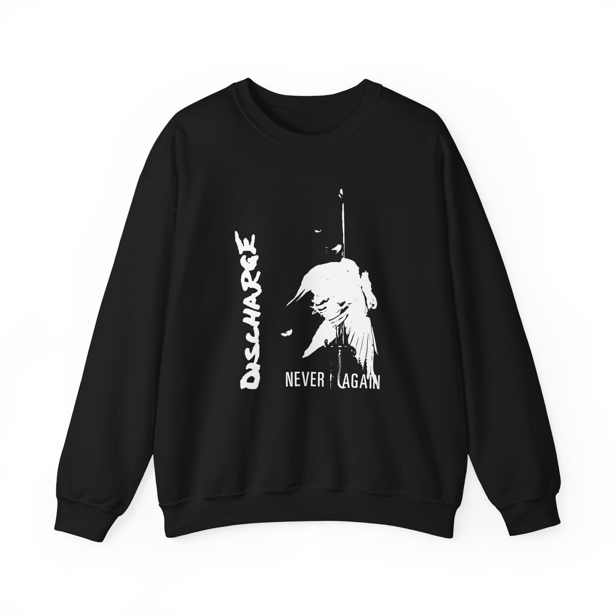 Discharge Never Again Unisex Heavy Blendâ„¢ Crewneck Sweatshirt