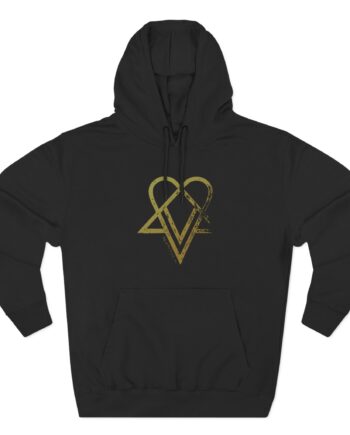 Him in Trenodia Three-Panel Fleece Hoodie