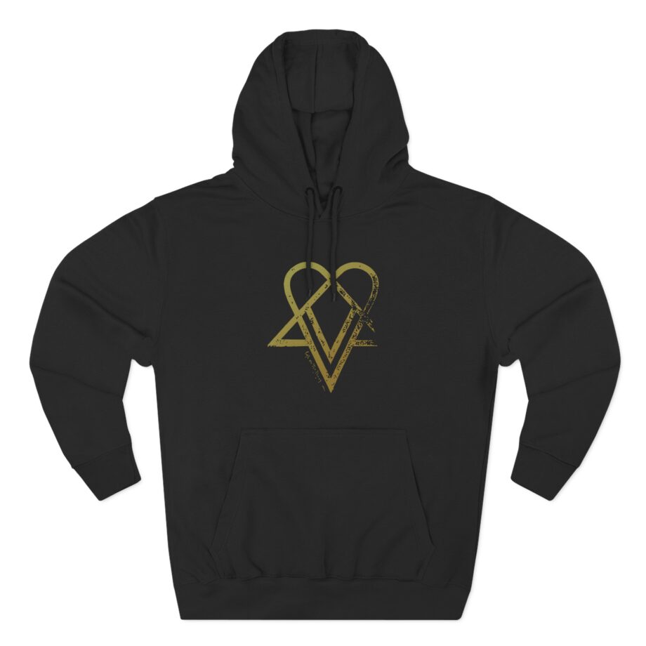 Him in Trenodia Three-Panel Fleece Hoodie