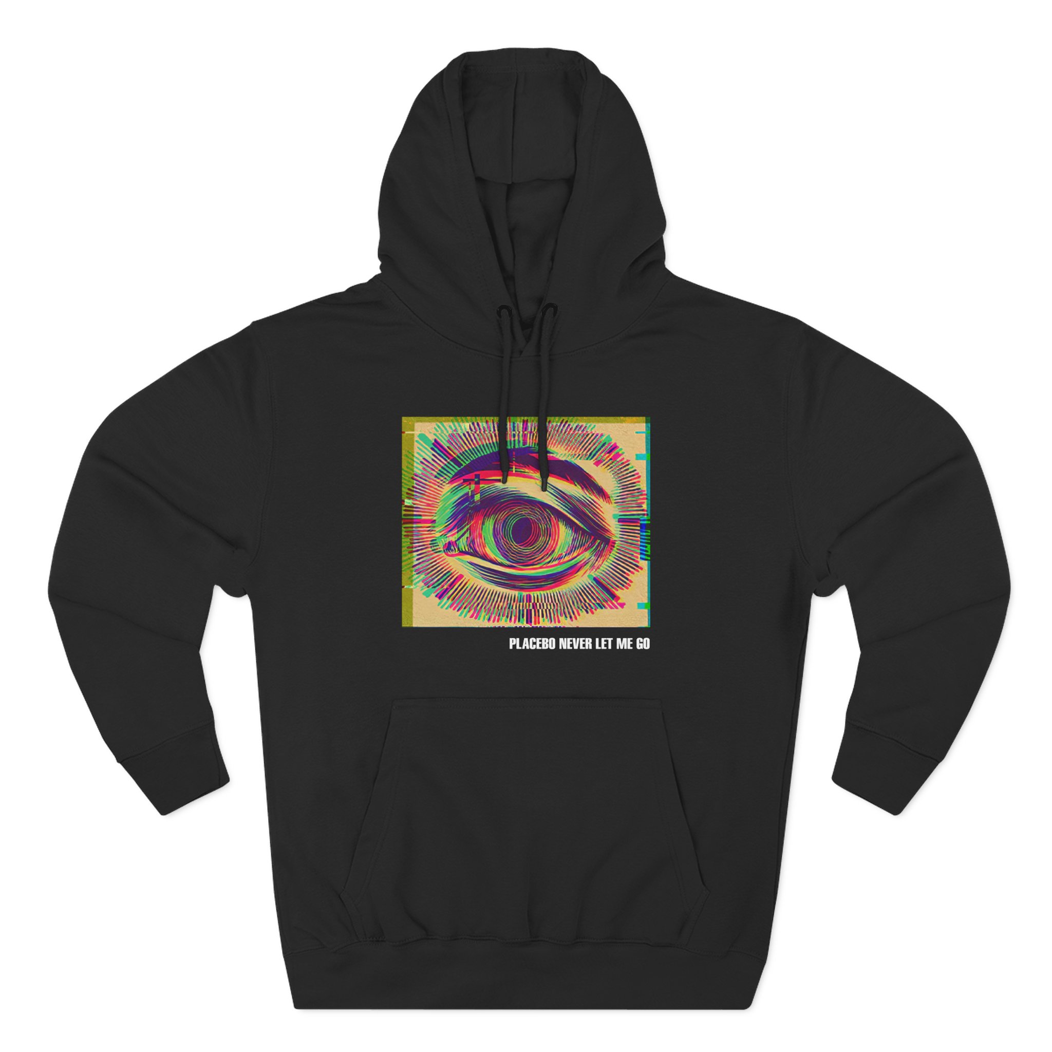 Placebo Glitch Eye Three-Panel Fleece Hoodie