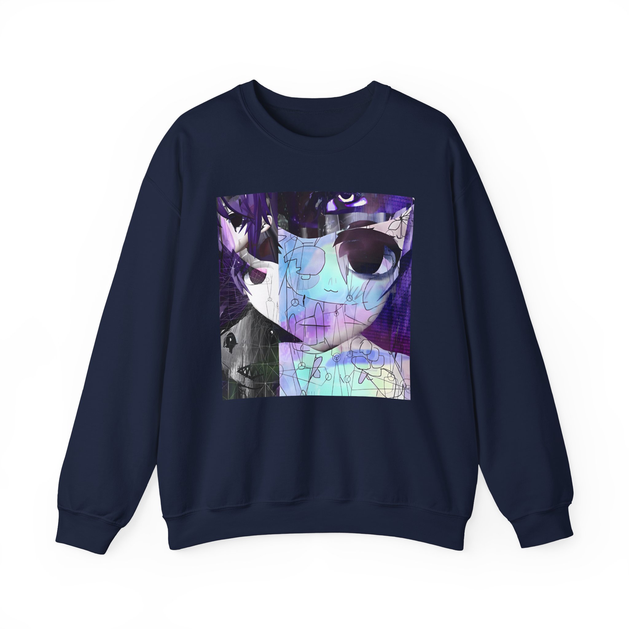 Sewerslvt Skitzofrenia Simulation Album Cover Unisex Heavy Blendâ„¢ Crewneck Sweatshirt