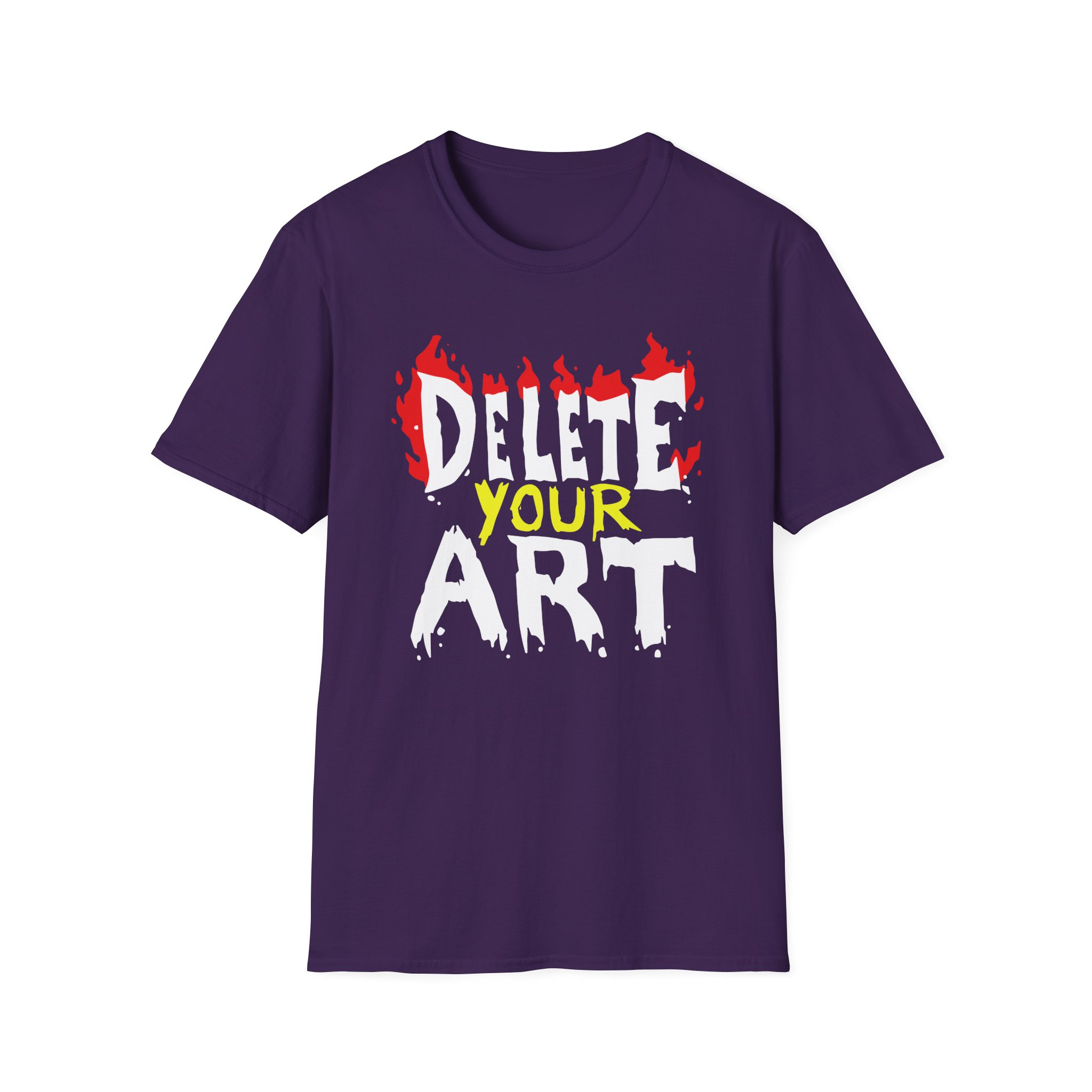 Drawfee Delete Your Art Unisex Softstyle T-Shirt