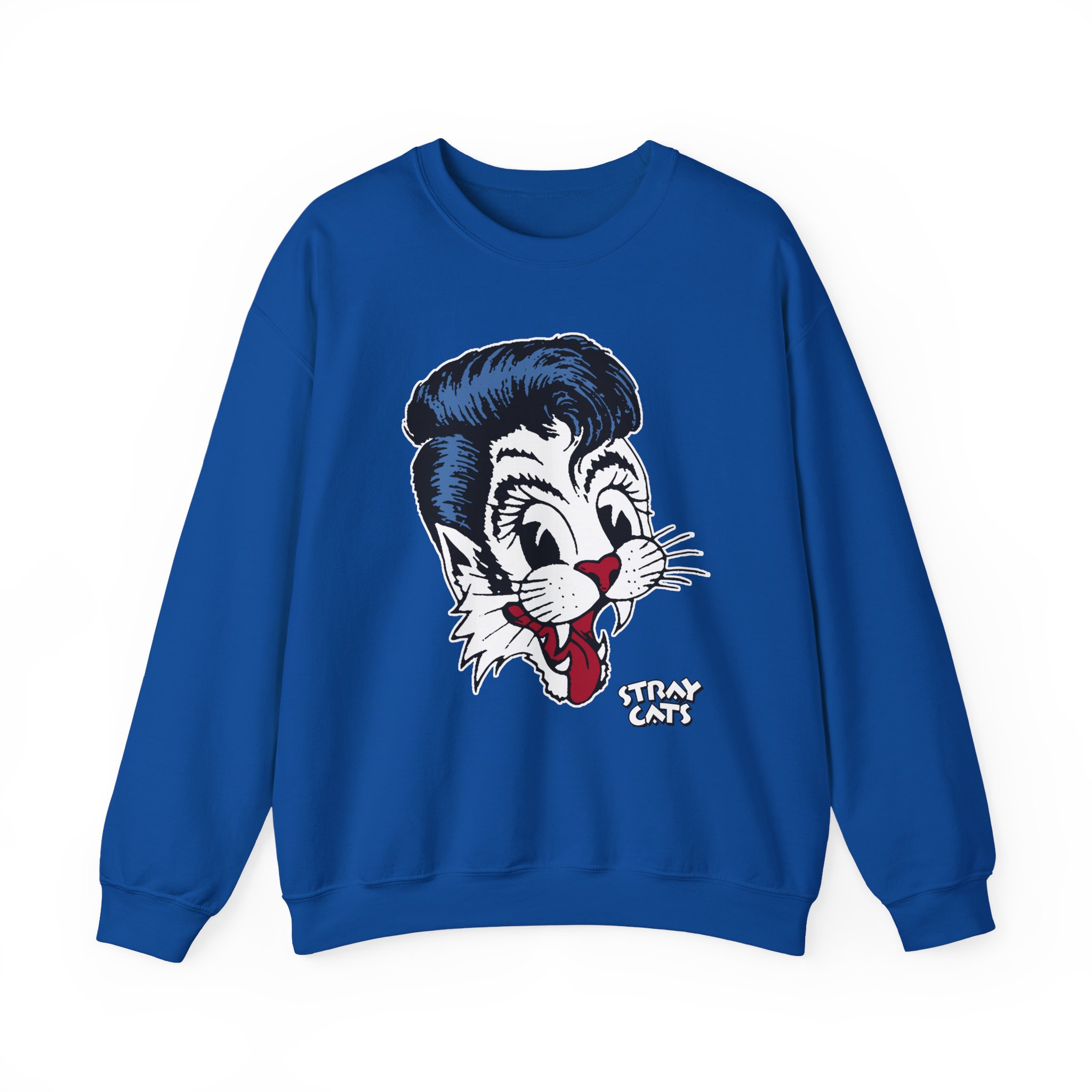 Stray Cats Big Blue Cat Unisex Heavy Blendâ„¢ Crewneck Sweatshirt