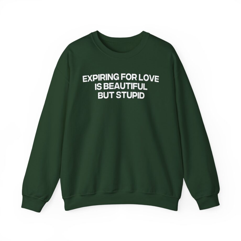 Jenny Holzer Expiring for Love is Beautiful but Stupid Unisex Heavy Blend™ Crewneck Sweatshirt