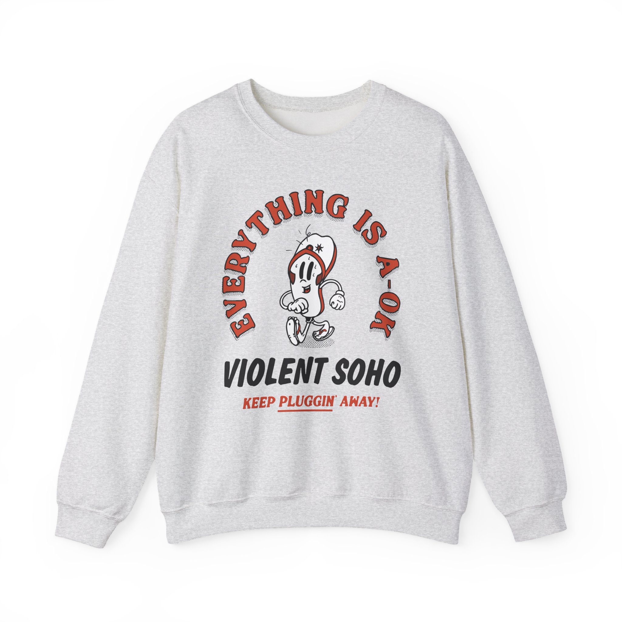 Violent Soho Keep on Pluggin Unisex Heavy Blendâ„¢ Crewneck Sweatshirt