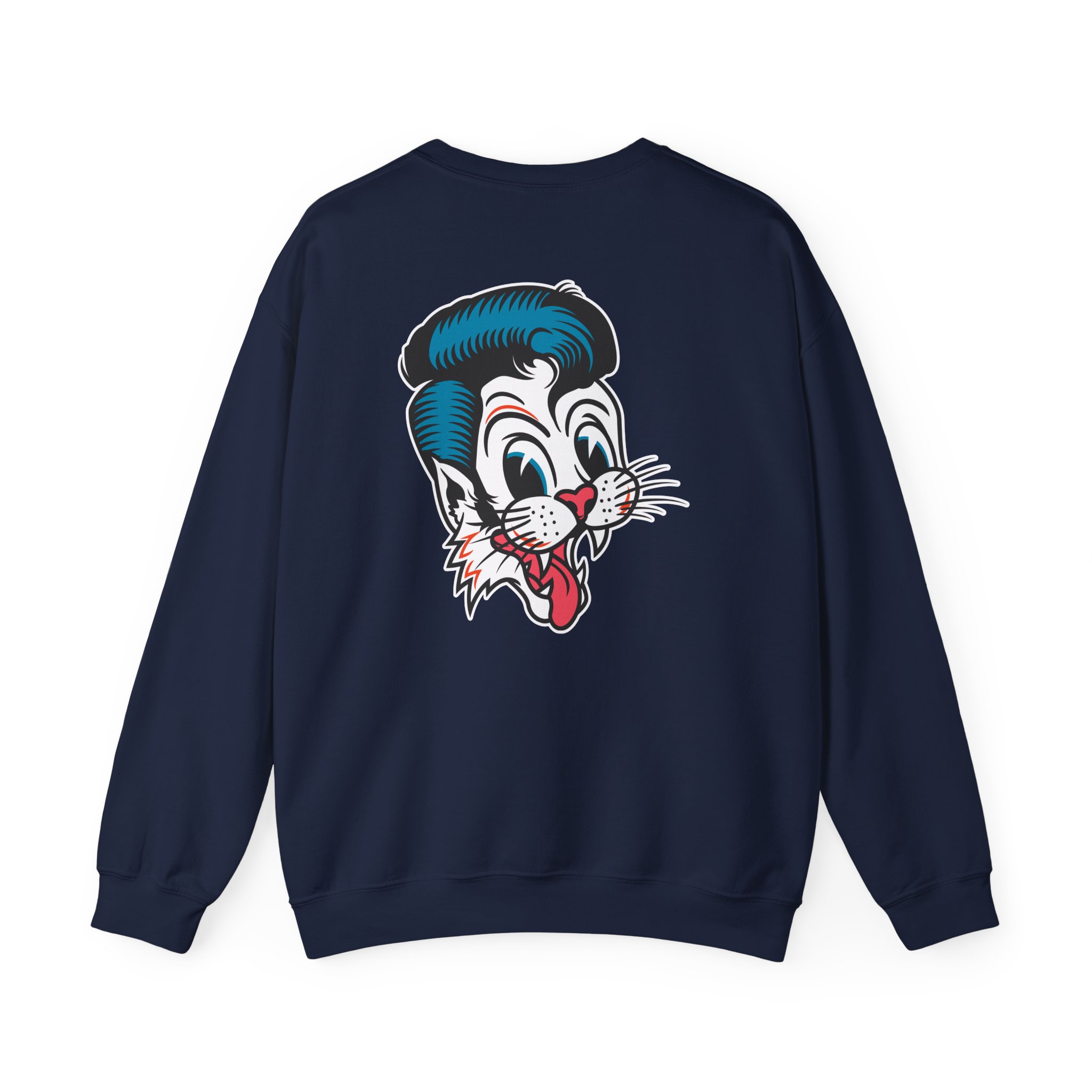 Stray Cats Cat Head Logo Unisex Heavy Blendâ„¢ Crewneck Sweatshirt