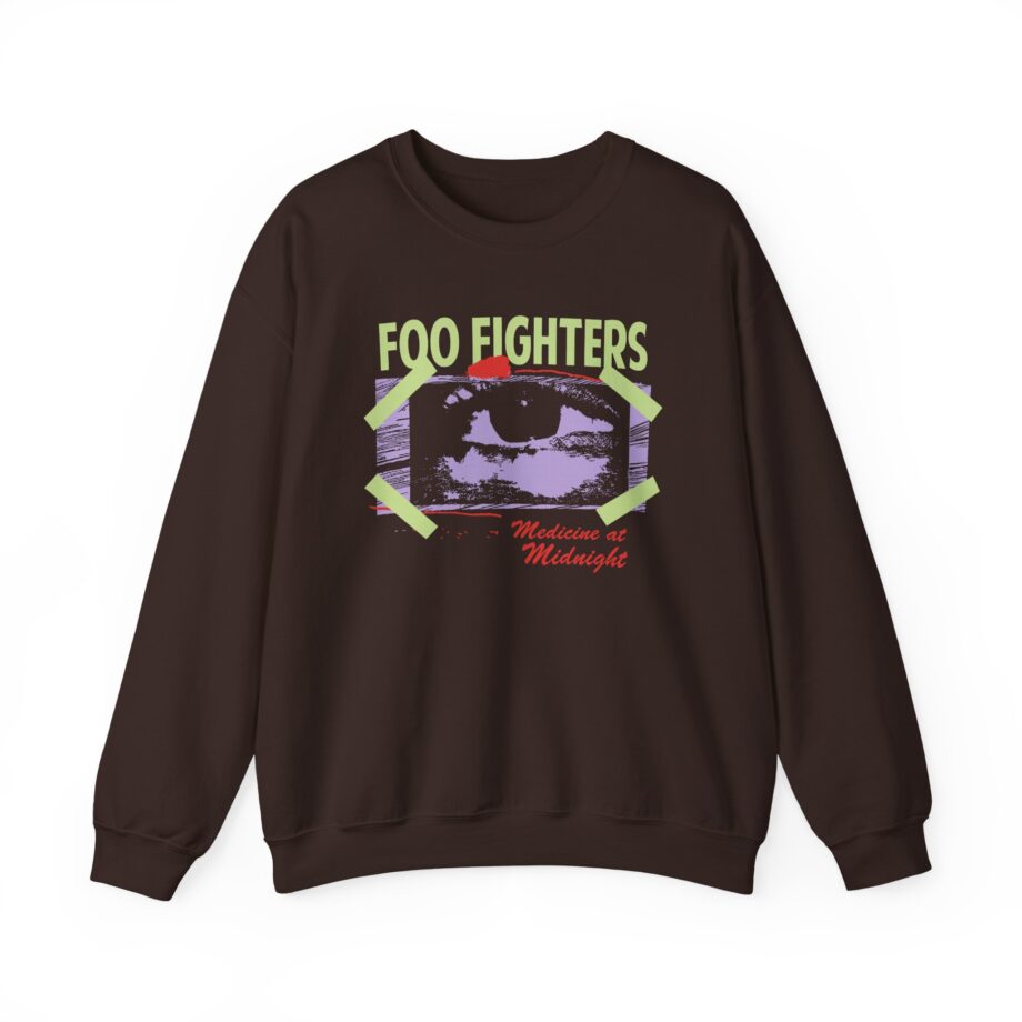 Foo Fighters Medicine at Midnight Eye Tape Unisex Heavy Blend™ Crewneck Sweatshirt