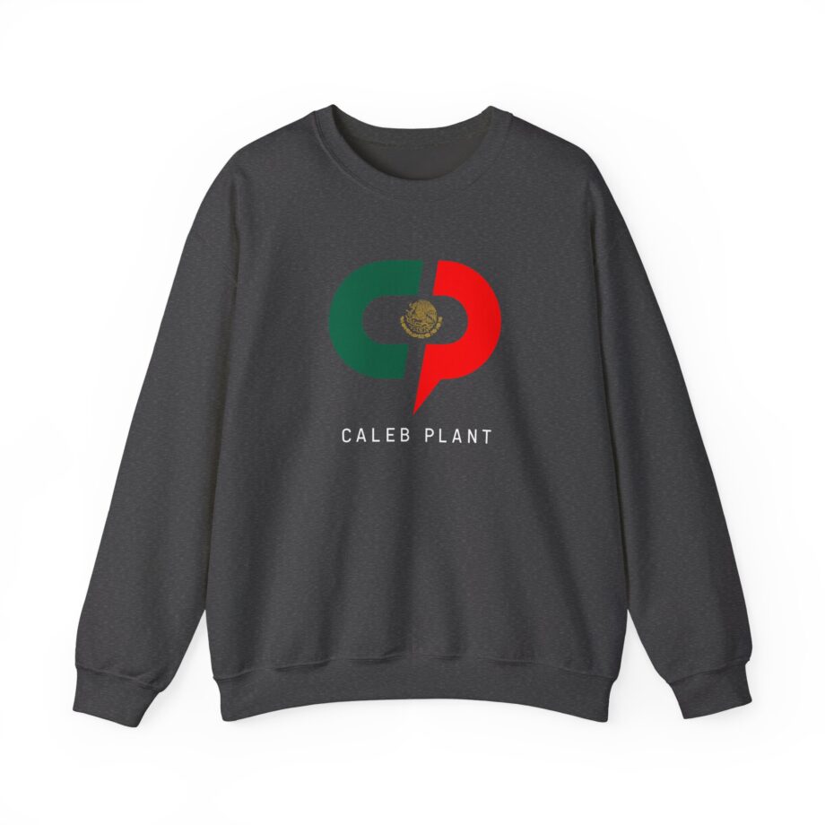 Caleb Plant Green White and Red Unisex Heavy Blend™ Crewneck Sweatshirt