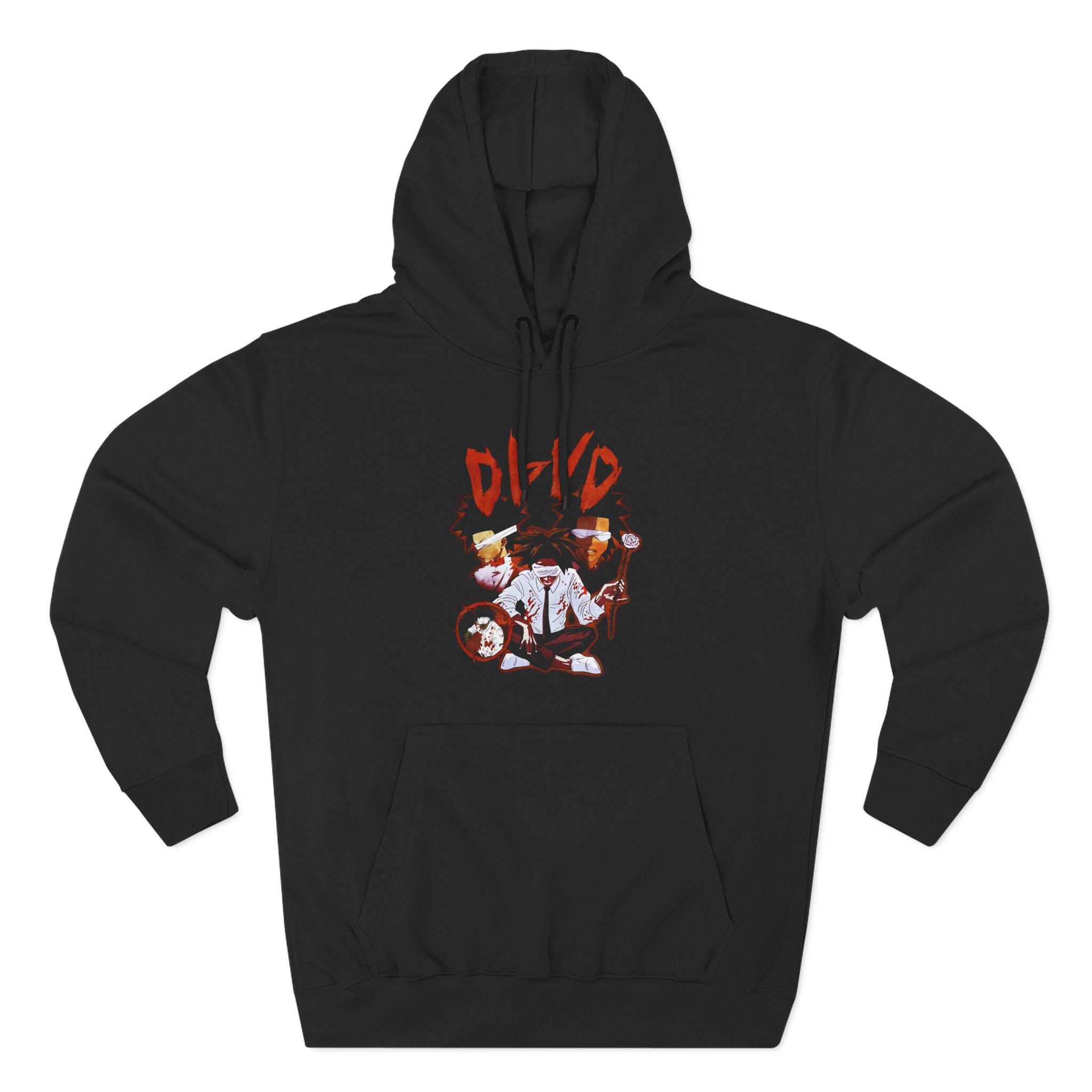 D4vd Anime Three-Panel Fleece Hoodie