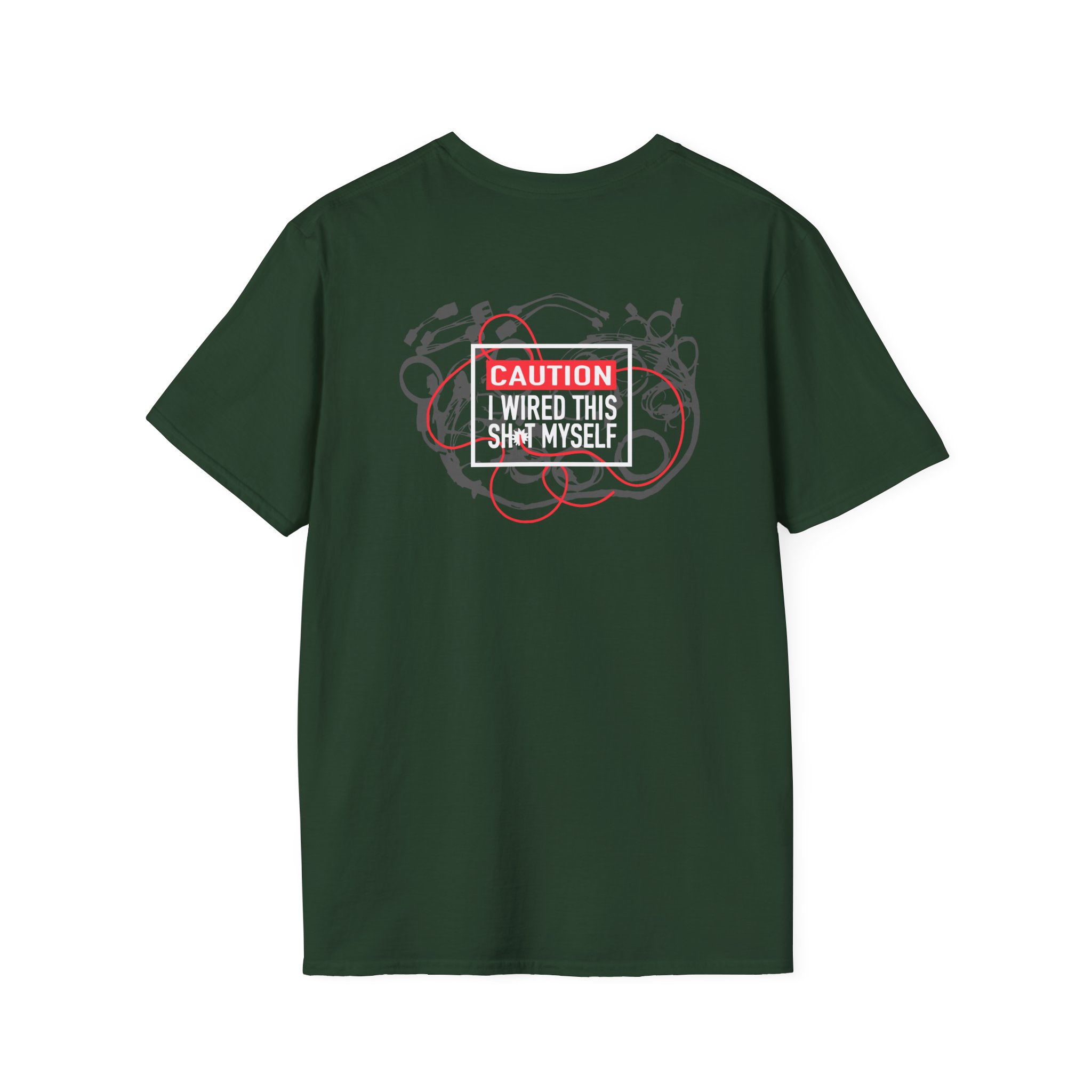 Cleetus Mcfarland Zack the Wiring Guy Caution Unisex Softstyle T-Shirt