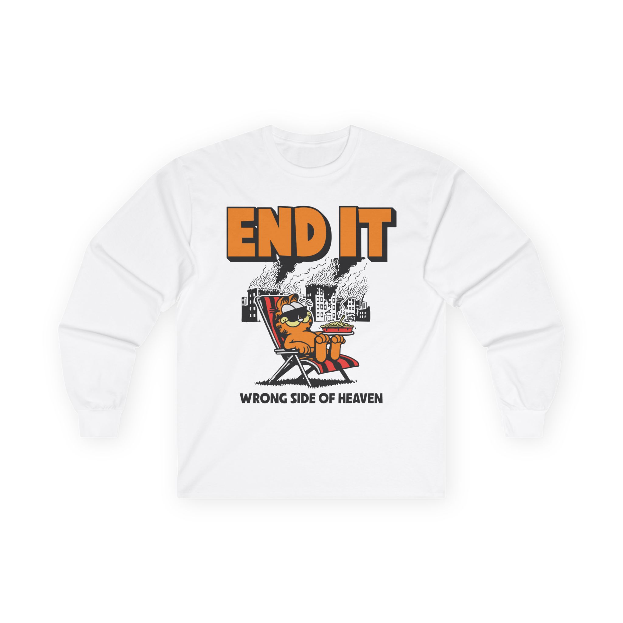 End It Garfield Unisex Ultra Cotton Long Sleeve Tee