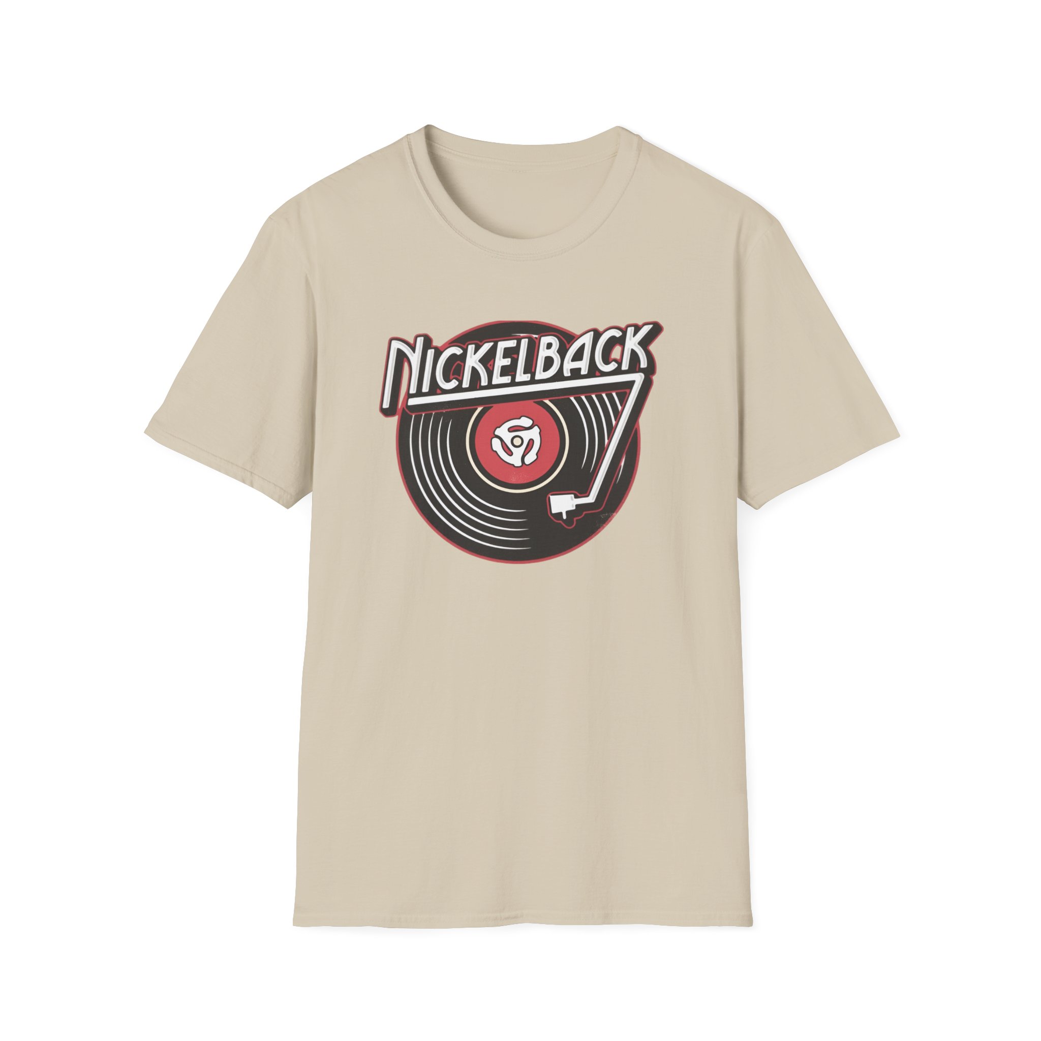 Nickelback Record Natural Ringer Unisex Softstyle T-Shirt