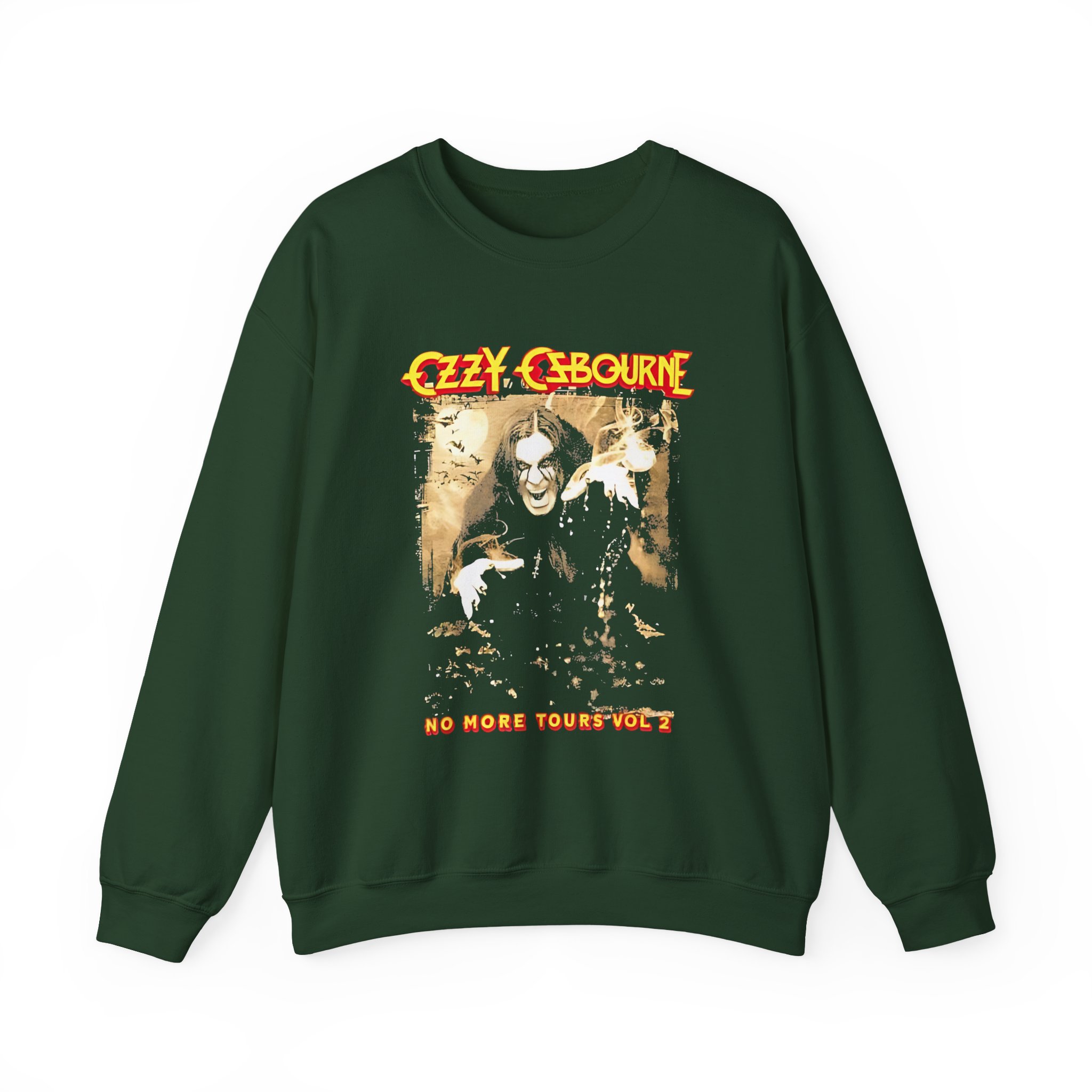 Ozzy Osbourne Rising With Tourback Unisex Heavy Blendâ„¢ Crewneck Sweatshirt