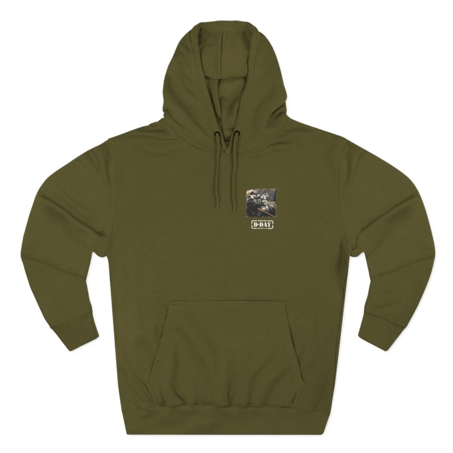 World of Tank Wot D-day Fury Storm Three-Panel Fleece Hoodie
