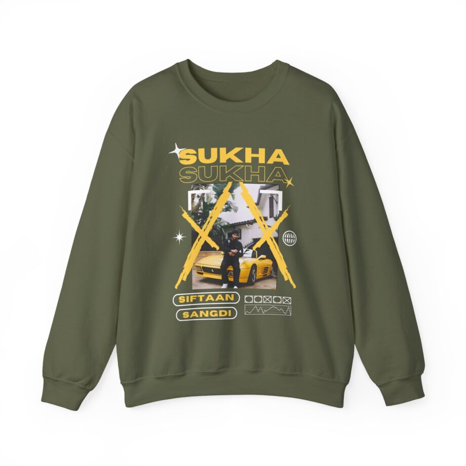 Sukha Brown Munde Unisex Heavy Blend™ Crewneck Sweatshirt