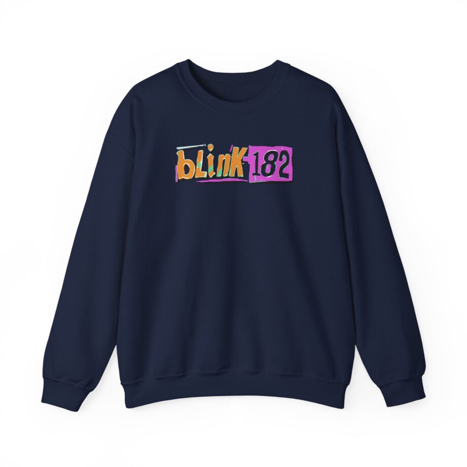 Blink 182 Logo Green Unisex Heavy Blend™ Crewneck Sweatshirt