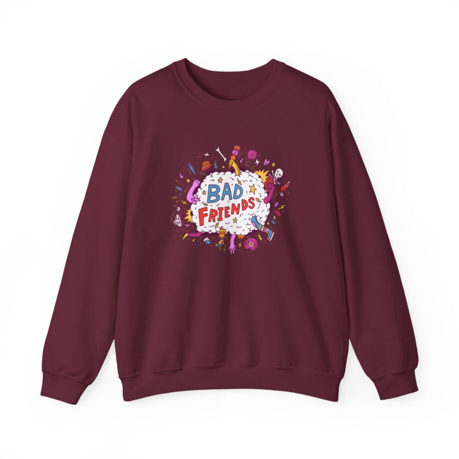 Bad Friends Fight Cloud Unisex Heavy Blend™ Crewneck Sweatshirt