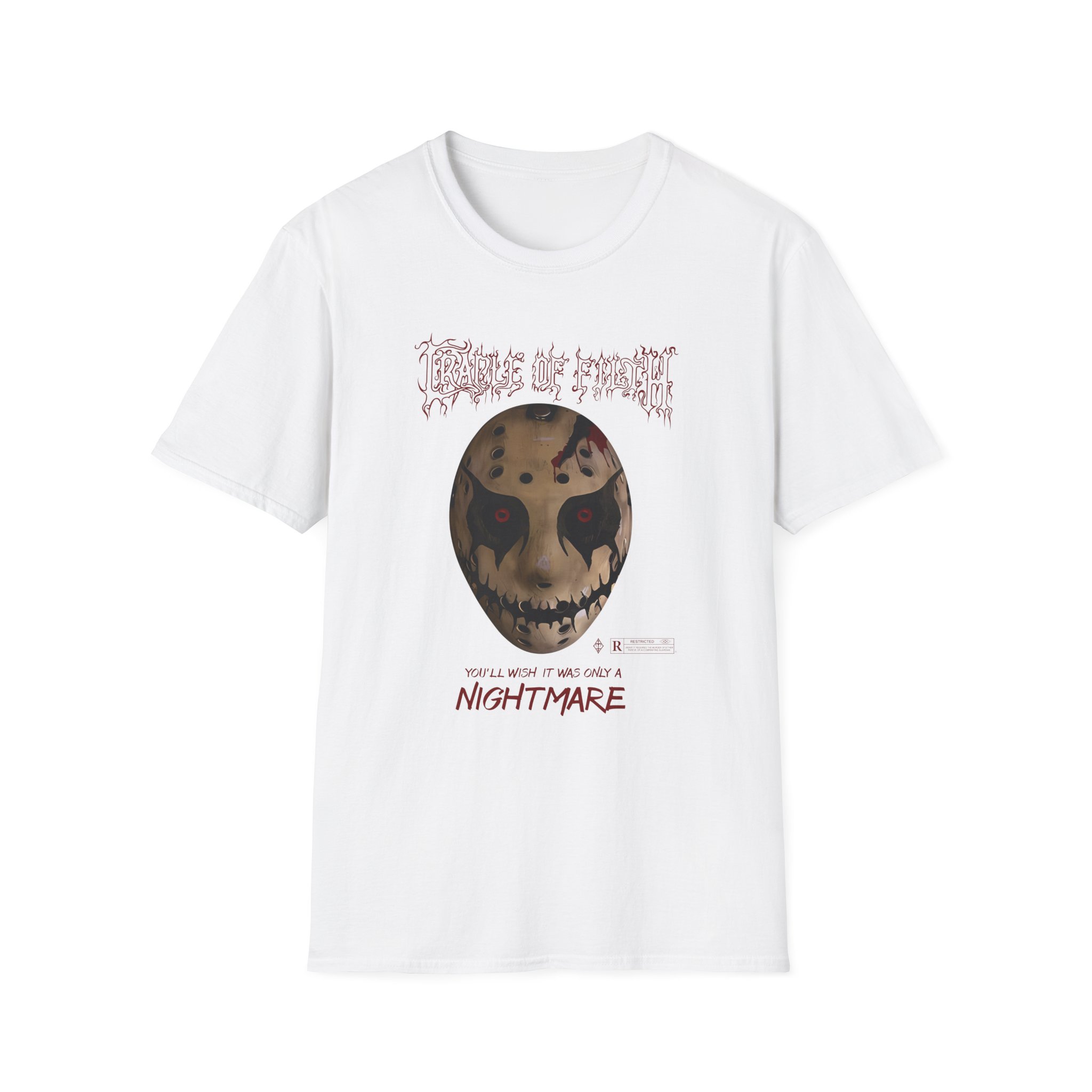 Cradle of Filth Halloween Hockey Mask Unisex Softstyle T-Shirt