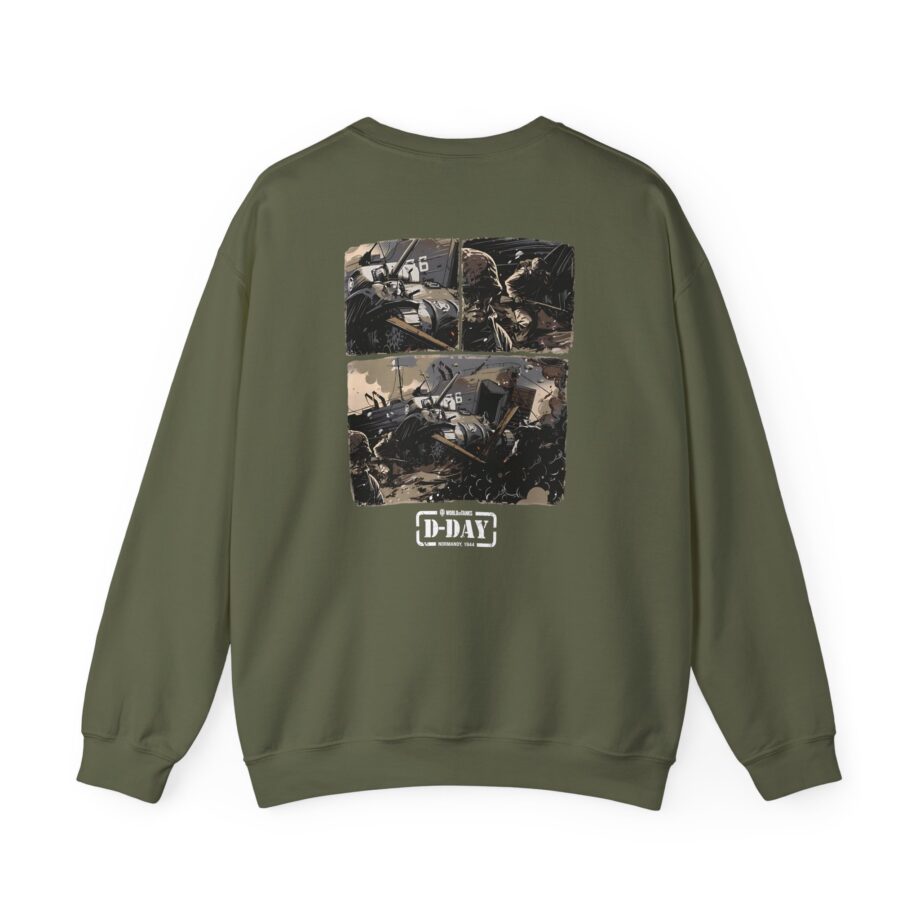 World of Tank Wot D-day Fury Storm Unisex Heavy Blend™ Crewneck Sweatshirt