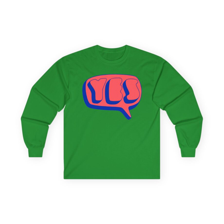Yes Word Bubble Unisex Ultra Cotton Long Sleeve Tee