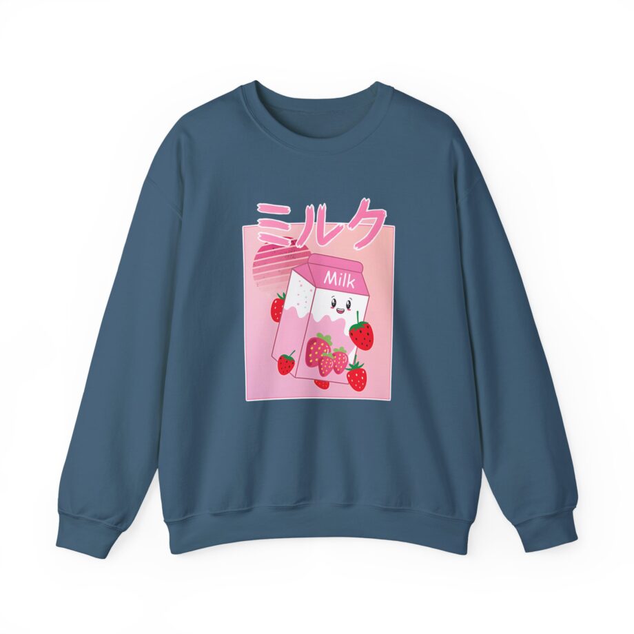 Georgenotfound Anime Strawberry Milk Shake Unisex Heavy Blend™ Crewneck Sweatshirt