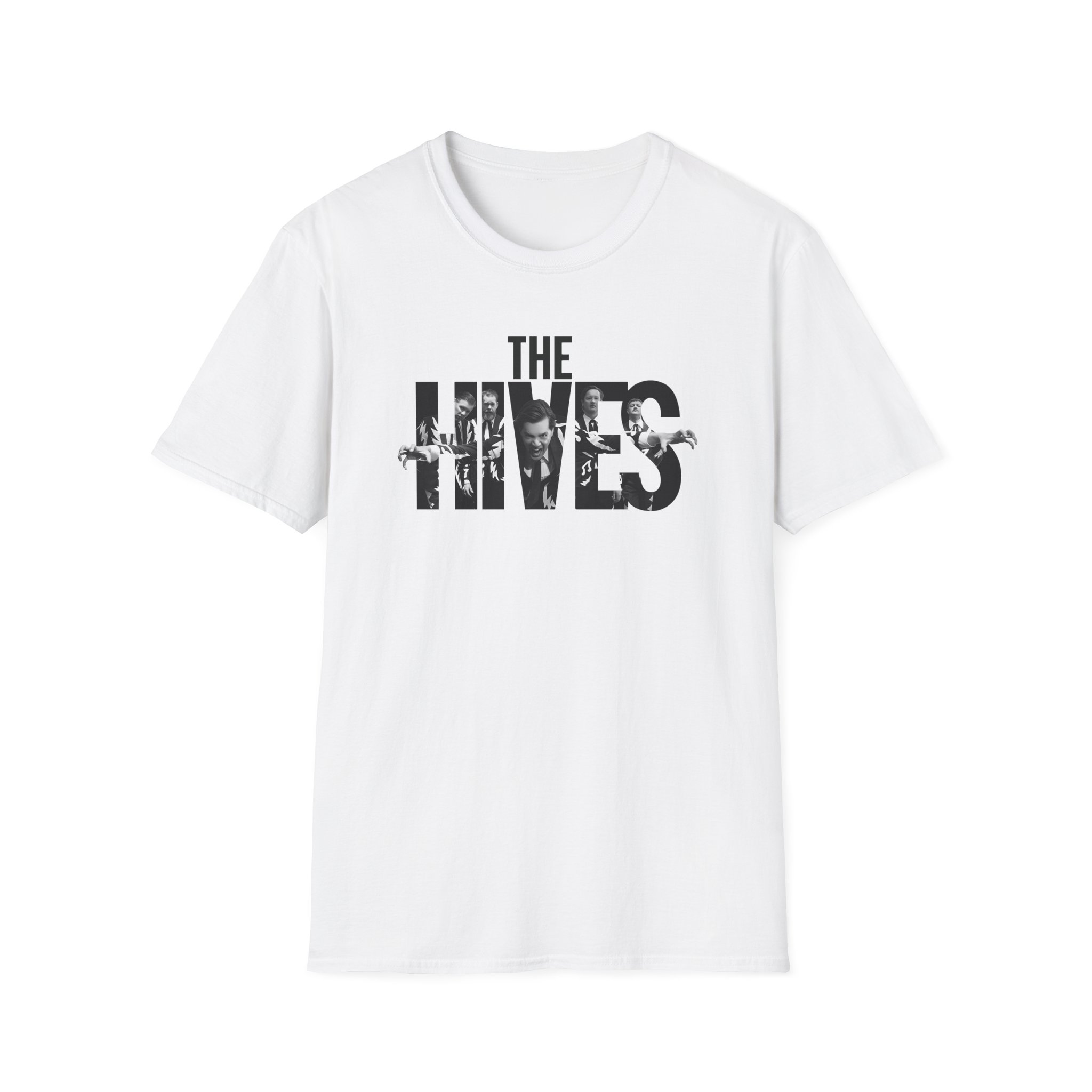 The Hives Logo Photo Infill Unisex Softstyle T-Shirt