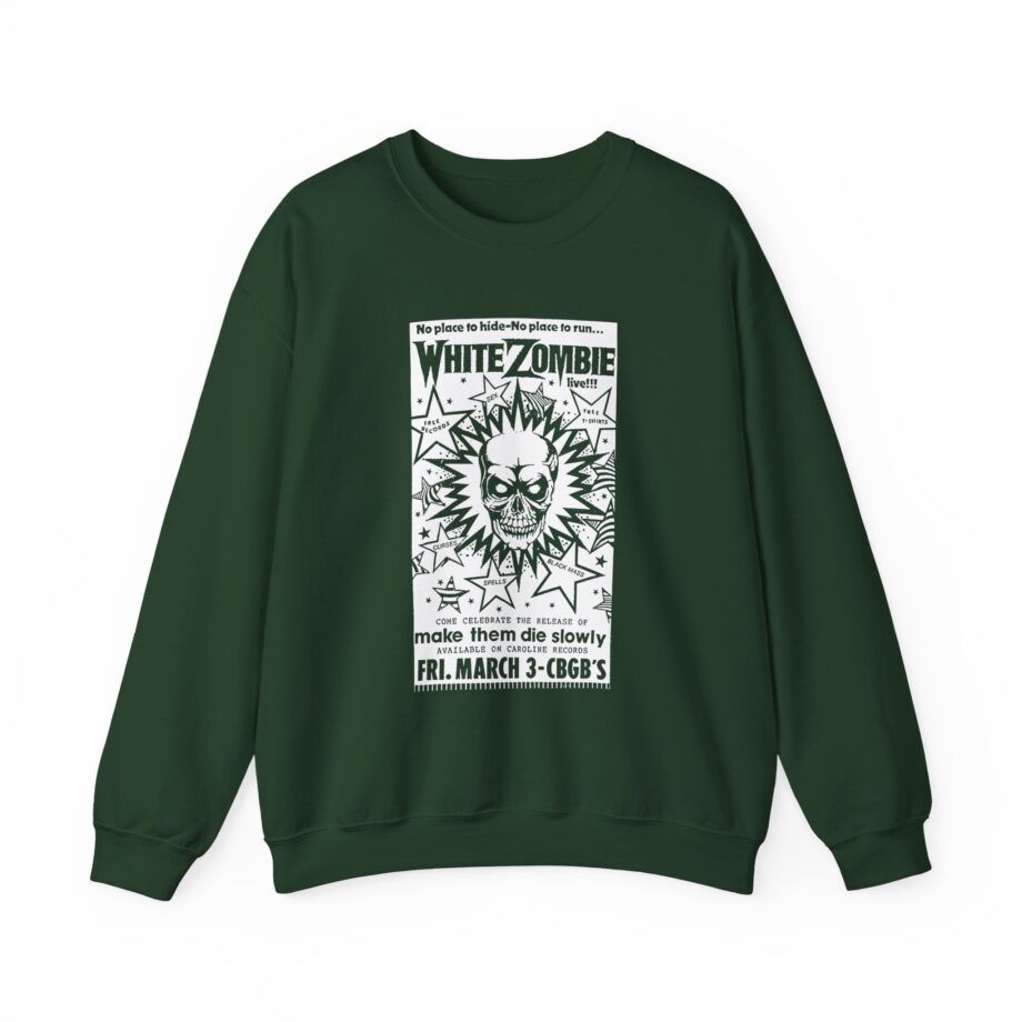 White Zombie Cbgb Poster Unisex Heavy Blend™ Crewneck Sweatshirt