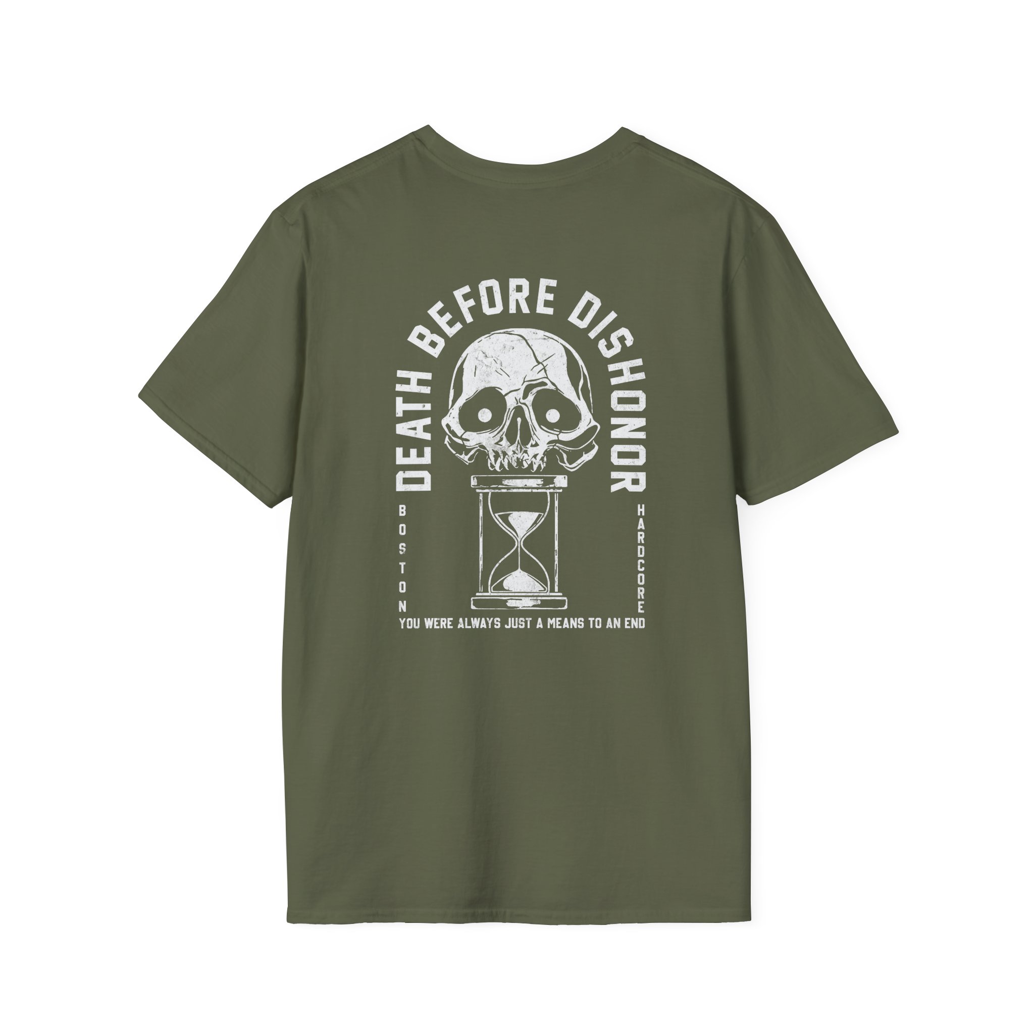 Death Before Dishonor Hourglass Unisex Softstyle T-Shirt