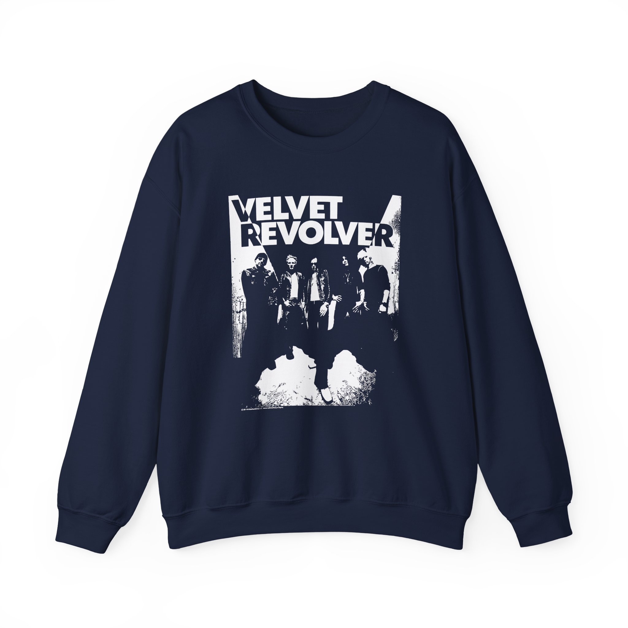 Velvet Revolver Velvet Skull Military Unisex Heavy Blend Crewneck Sweatshirt