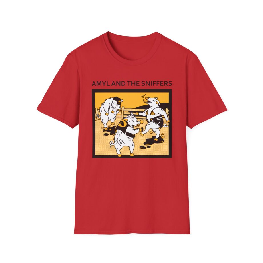 Amyl and the Sniffers Pigs Unisex Softstyle T-Shirt