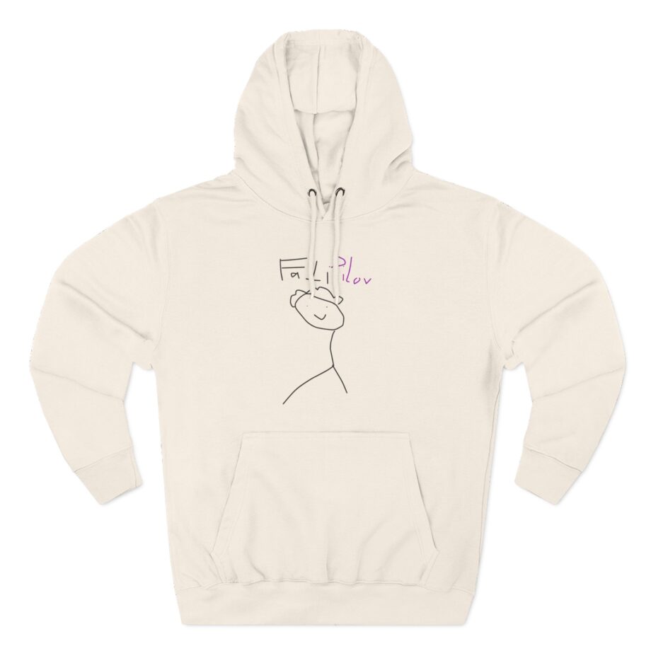 Fattypillow Three-Panel Fleece Hoodie