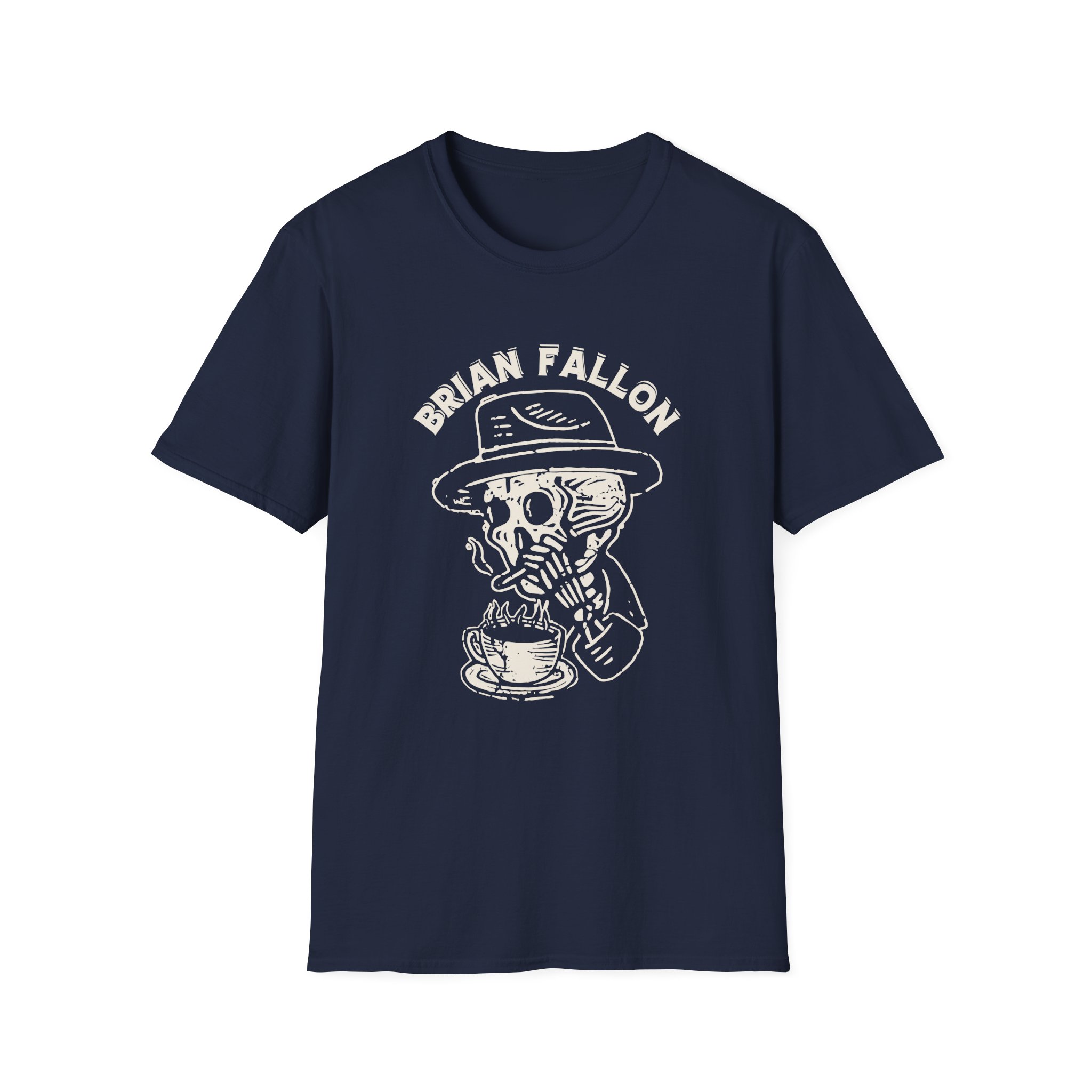 Brian Fallon Smoking Skeleton Unisex Softstyle T-Shirt
