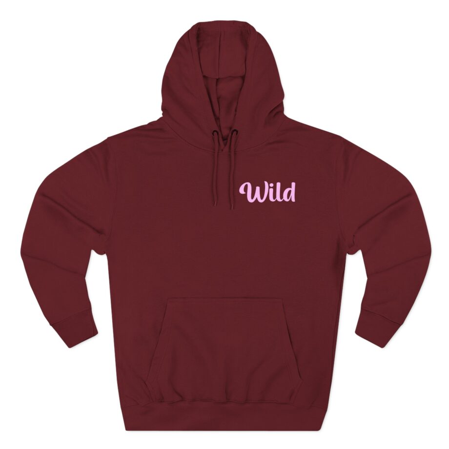 Wild Pink logo Three-Panel Fleece Hoodie