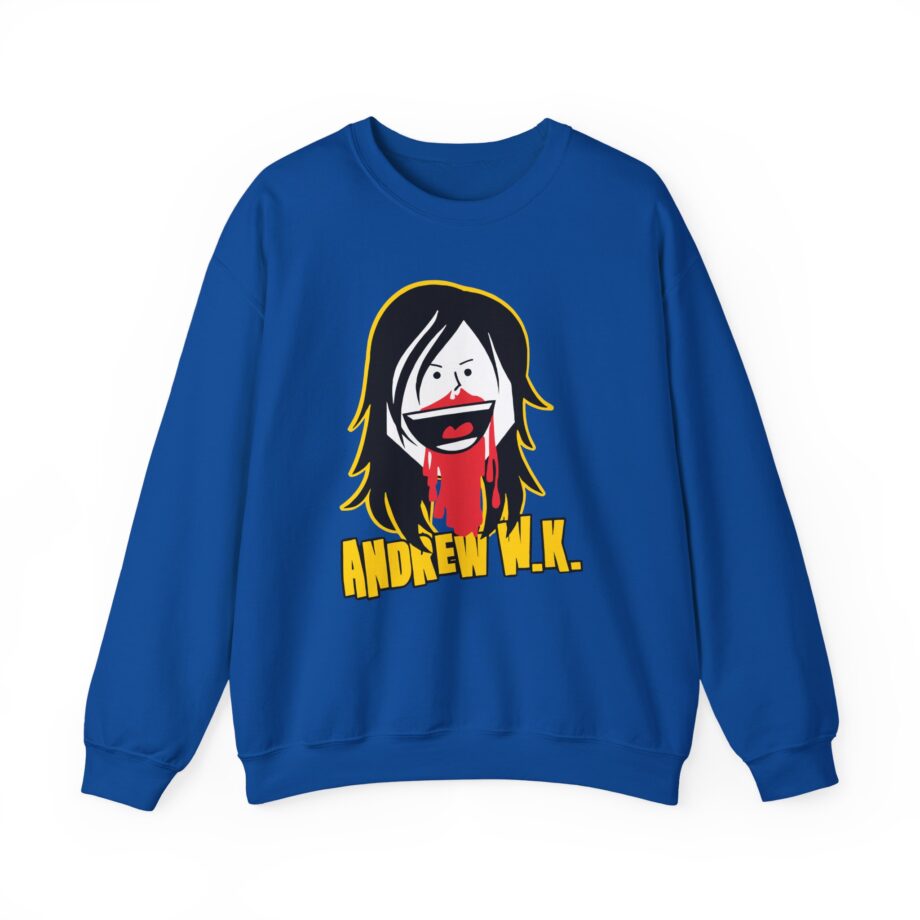 Andrew Wk Cartoon Bloody Nose Unisex Heavy Blend™ Crewneck Sweatshirt