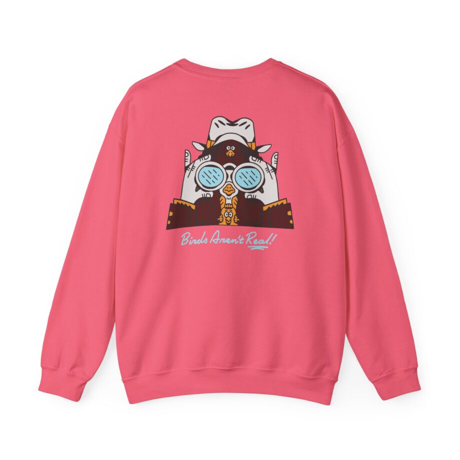 Birds Arent Real Trench Coat Hemp Unisex Heavy Blend™ Crewneck Sweatshirt