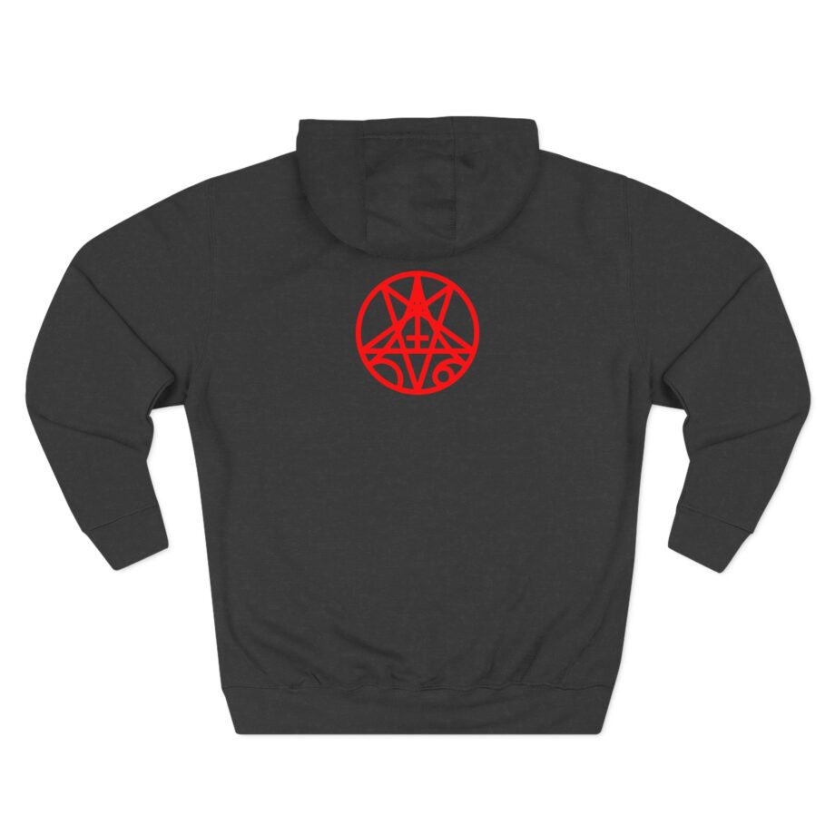 Morbid Angel Red Logo Three-Panel Fleece Hoodie