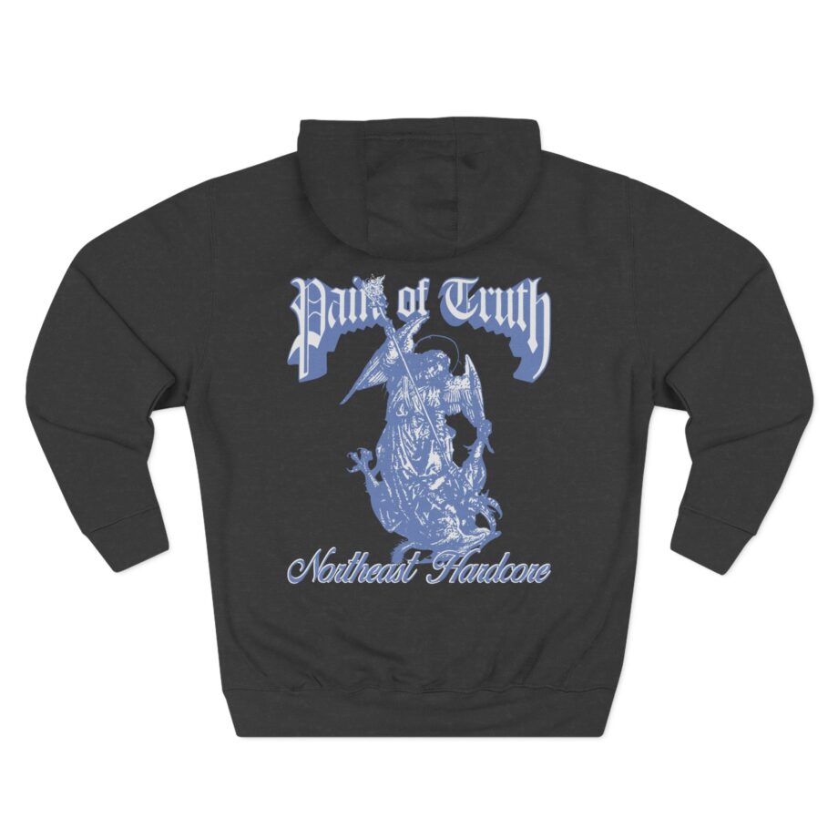 Pain of Truth Not Through Blood Three-Panel Fleece Hoodie