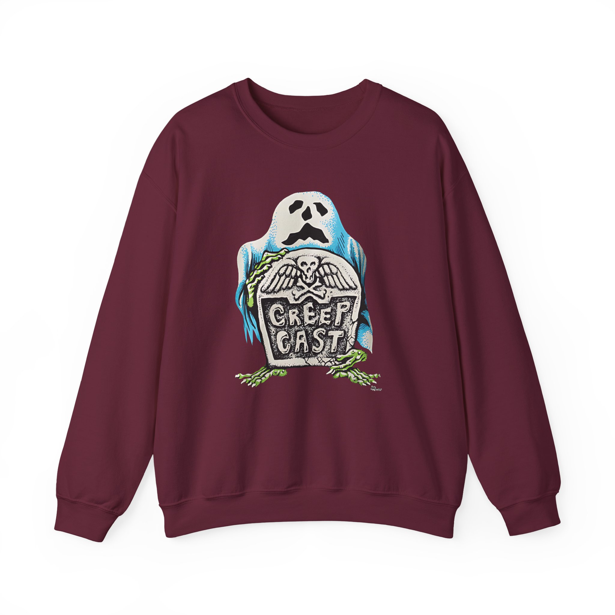 Creepcast Tombstone Unisex Heavy Blendâ„¢ Crewneck Sweatshirt